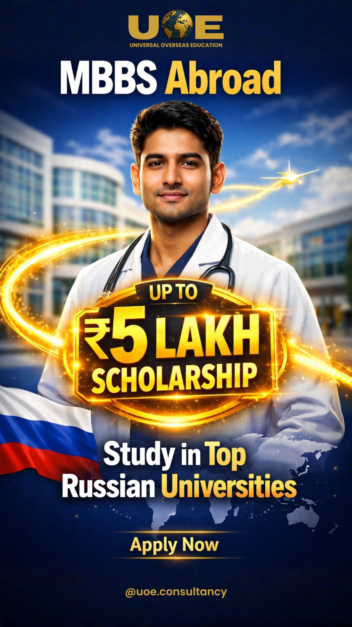 Dreaming of becoming a doctor? This could be your best opportunity.
With UOE Consultancy, you can pursue MBBS in top Russian medical universities and even get up to โน5 lakh scholarship support.
Take the right step toward your future with expert guidance and complete support.
DM us or comment below for more details
Register now to apply for the scholarship
#MBBSAbroad #StudyInRussia #FutureDoctor #Scholarship #MedicalDream #UOEConsultancy
