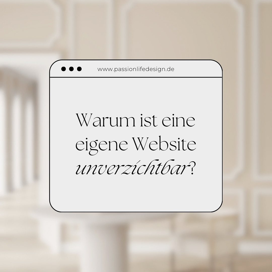 Eine Website ist heutzutage unverzichtbar! #klartext
Auch wenn du beim Business Start vielleicht noch nicht zwingend eine Website benötigst, so wirst du früher oder später nicht mehr drum rum kommen.
Denn damit kannst du dich und deine Angebote professionell platzieren und von den Wettbewerbern abheben.
Deine Website ist deine digitale Visitenkarte, dein Schaufenster zu deinen Produkten & Angeboten und der Ort, wo du potentielle Kunden am besten abholen kannst.
Außerdem machst du dich unabhängig von den sozialen Medien, denn diese haben ihre eigenen Regeln.
Die Frage ist daher nicht, ob du eine eigene Website benötigst, sondern wann du endlich damit startest, um in die maximale Sichtbarkeit zu kommen.
Du willst mehr Infos?
Dann klicke den Link in meiner BIO und hol dir den kostenlosen Website Starter Guide mit den 5 ultimativen Schritten zu deiner verkaufsstarken Website!
#webdesign #webdesignerin #wixwebsite #wixwebsitedesign #website #websitedesign #selbständigkeit #webdesignwomen