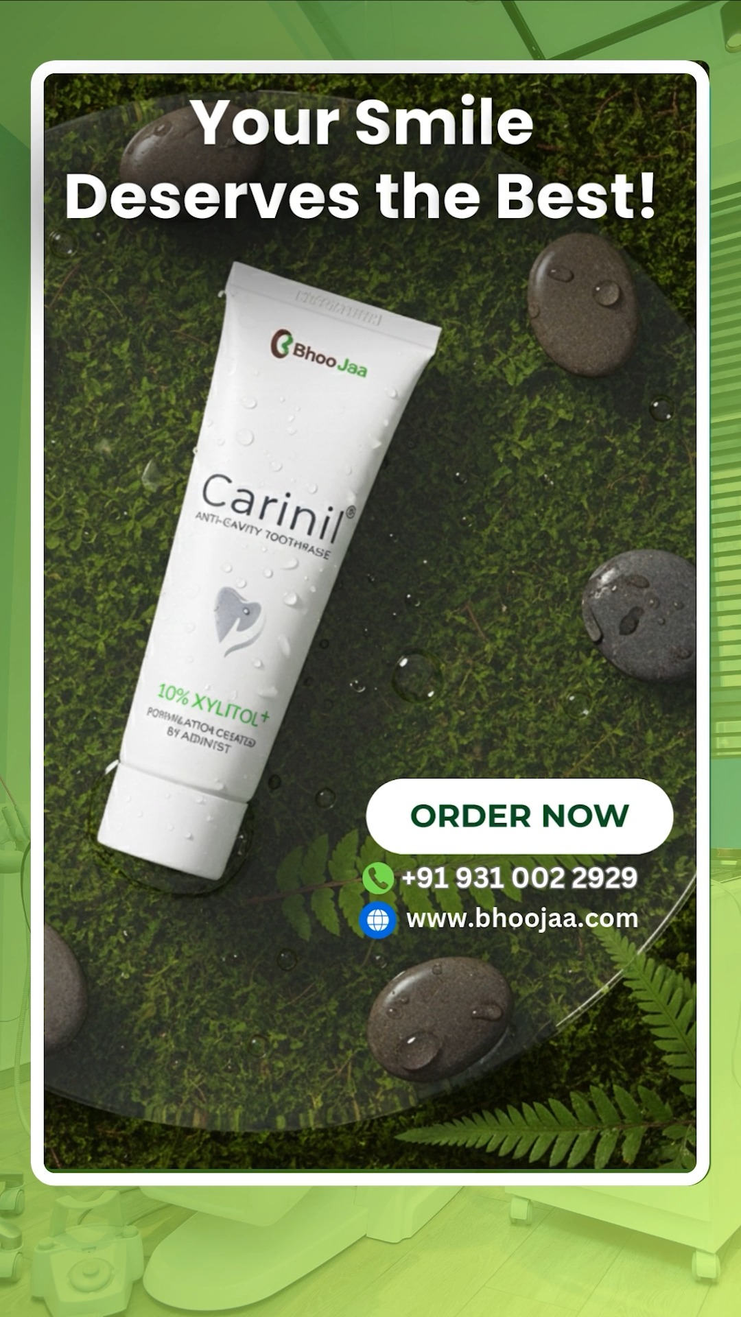 “Healthy gums and fresh breath — naturally!” ⭐
Carinil Toothpaste with 10% Xylitol supports gum health and helps control bad breath by reducing harmful bacteria and balancing oral pH.
🌿 Promotes healthier gums
🌿 Helps reduce plaque buildup
🌿 Fights bad breath naturally
🌿 Gentle for everyday use
No harsh chemicals.
Just natural protection backed by science.
Stronger gums. Fresher breath. Confident smile
📞 Order Now: +91 9310022929
📧 Email: care@bhoojaa.com
DM us for order & distributor inquiries.
#dental #badbreath #toothpastewall #toothpastechallenge #oralhygiene #carinil #bhoojaa #toothpaste #dentalhealth #dentalcare #dentalhygiene #viral_video