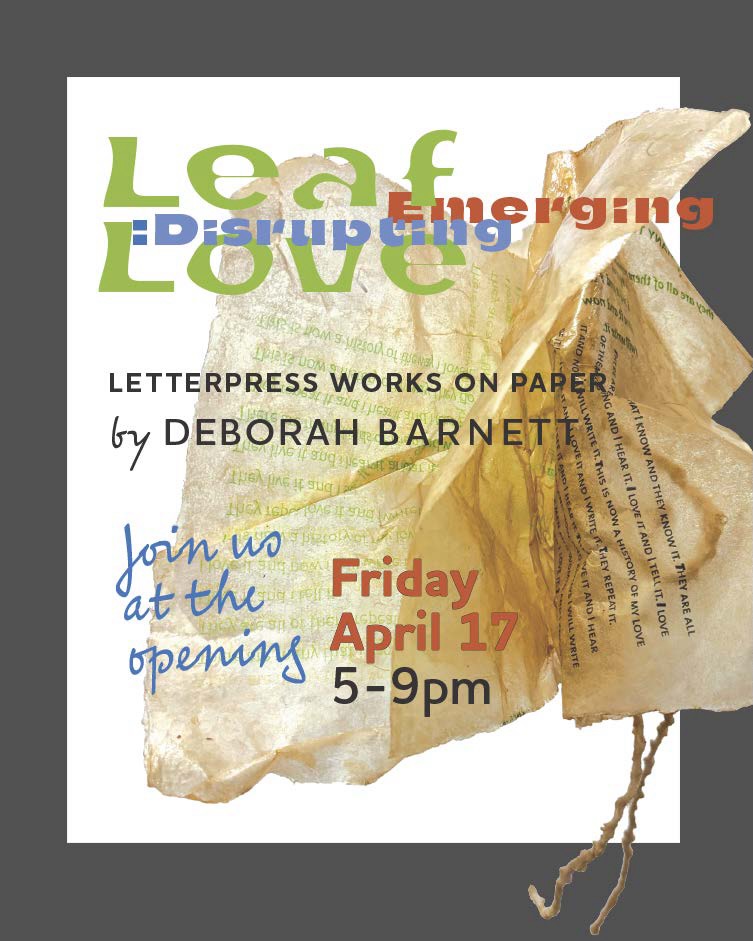 Announcing the 183 Gallery Exhibition â¨Leaf Love : Emerging : Disrupting
Â
A Celebration of Letterpress Works on Paper by Deborah Barnett at 183 Gallery in Toronto ⢠17-25 April 2026
Â
There is profound architecture in the wound.
Introducing Leaf Love: Emerging : Disrupting â a study of âexperienced skin.â This series comprises limited-edition prints and sculptural book objects featuring letterpress-printed excerpts from Gertrude Steinâs writings.
Â
These are not merely prints; they are sculptural archives of survival. Each book object in this collection traces the scars, tears, and time-worn edges of leaves that bear their experience etched into their surfaces. In a digital world of seamless perfection, these works showcase the âhuman traceâ â undeniable evidence of the hand, the needle, and the press.
Â
đ Link in bio to view blog presentation of the show at our web site. #BookArts #183Gallery #ContemporarySculpture #TactileArt #finepress