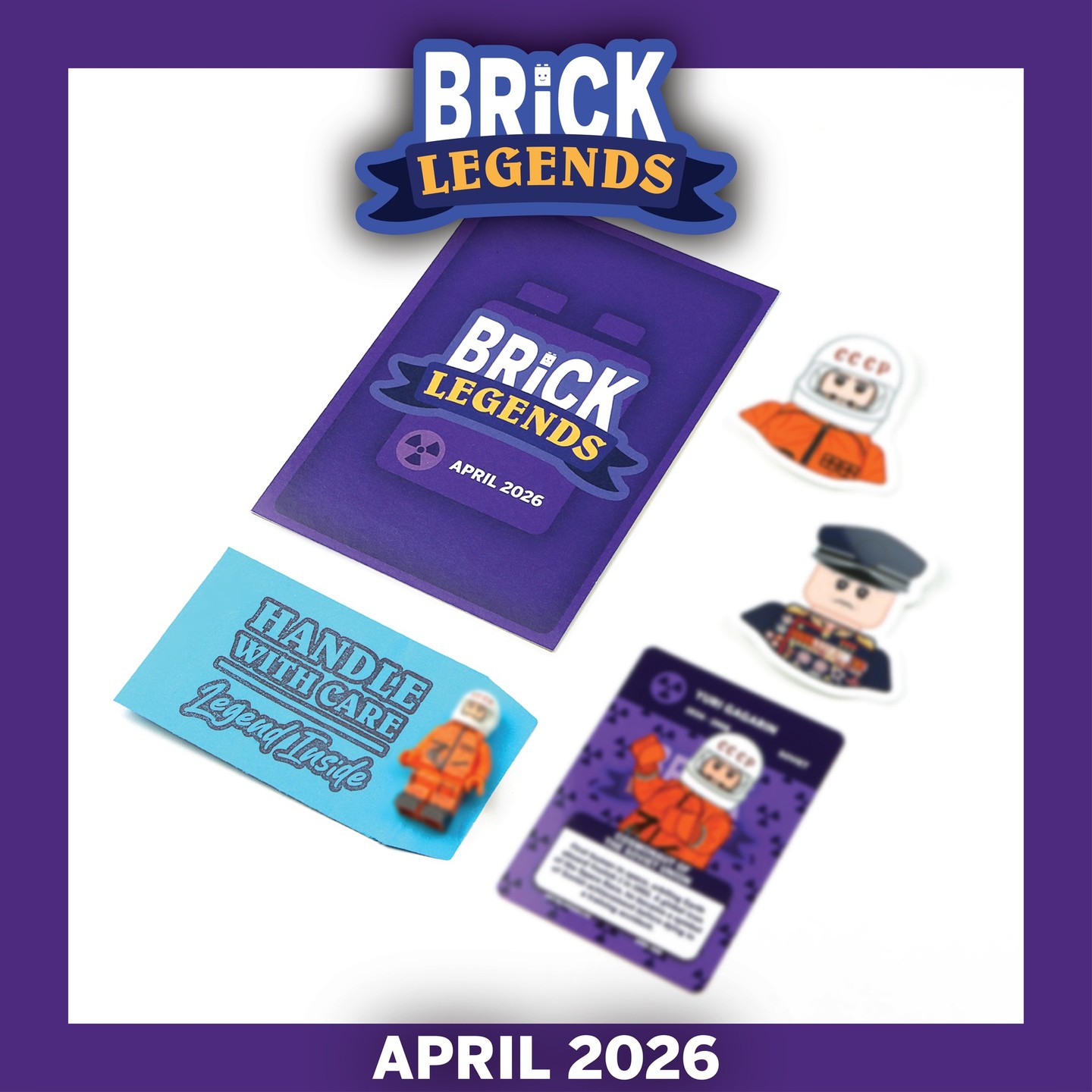 April 2026 Box is ALMOST ready to launch!
Only 5 days to go until our April 2026 Subscriptions go LIVE - 26th March, 12PM (GMT).
Your April Legend is waiting… 👀
Have you are already subscribed for this Box?, or are planning to begin your Brick Legends journey with our April 2026 Box?
-
#BrickLegends #UnitedBricks #ComingSoon #April2026 #LEGOminifigure #Minifigures #MysteryBox #ColdWar #ColdWarMinifigures #ForCollectors