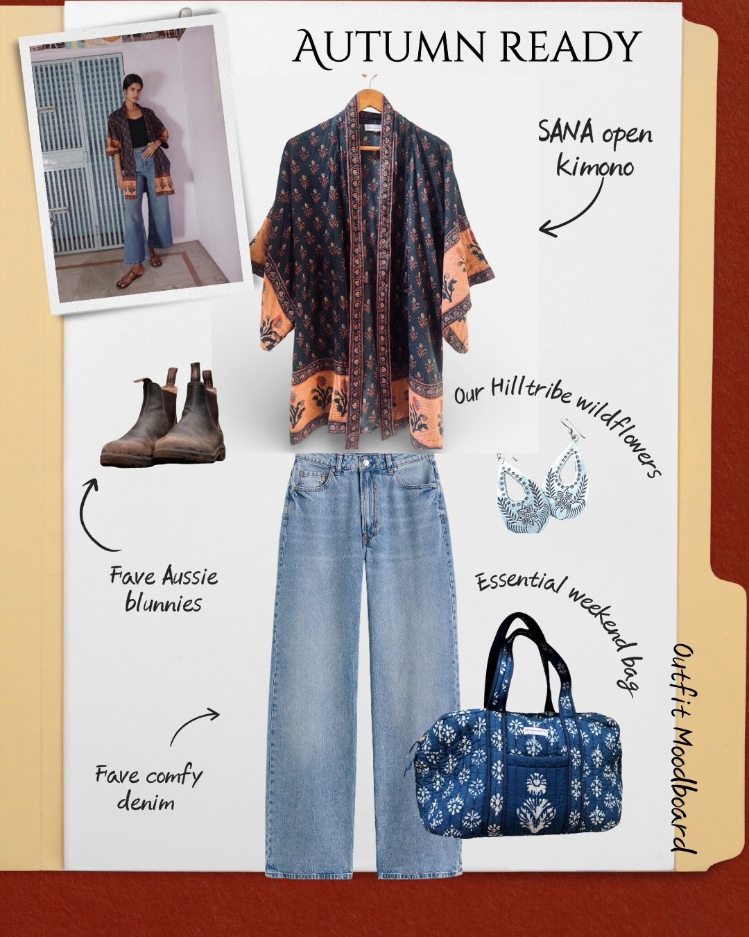 As we move into Autumn weather we start to layer and our SANA Kimono robe is the perfect layer piece!
Pair with your fave jeans, statement earrings, blunnies and pack that weekend bag ready for Easter vacay! All online now x