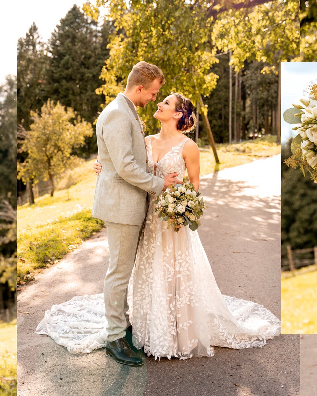 🎉 Liebe 2025-Brautpaare,
ihr plant gerade eure Hochzeit? Dann habe ich heute 4 Tipps für euch, die sich über die Jahre hinweg immer wieder bewährt haben 😃.
✨ Verteilt Aufgaben und macht nicht alles selbst
Die Planung und Durchführung einer Hochzeit kann schnell seehr anstrengend werden - delegiert deshalb Aufgaben an Freunde und Familie, die euch unterstützen möchten. So könnt ihr euch auf die wichtigen Entscheidungen konzentrieren und gleichzeitig sicherstellen, dass alle Aspekte gut vorbereitet sind. Auch am Tag der Hochzeit selbst solltet ihr Ansprechpartner nennen, damit euch niemand mit Fragen löchert, die auch andere Personen beantworten können.
✨ Überlegt, was euch wirklich wichtig ist
Setzt Prioritäten und entscheidet, welche Elemente euch bei eurer Hochzeit wirklich am Herzen liegen. Vielleicht habt ihr ja Lust, eine Band zu engagieren, die Deko in pink-rot zu halten oder auch die Feier ganz klein zu halten – fokussiert euch auf das, was euch am meisten bedeutet, um eure Feier authentisch zu gestalten. Ihr habt keine Lust auf die klassische Hochzeitstorte? Dann lasst sie doch einfach weg :).
✨ Macht einen First Look mit Paarshooting und nehmt euch Zeit für das Sunset Shooting
Ein First Look ermöglicht euch einen besonderen Moment vor der Zeremonie, ohne Ablenkung durch Gäste oder Gedanken an den weiteren Ablauf. Hier habt ihr einen wundervollen, persönlichen Moment ganz für euch. Das Paarshooting während des Sonnenuntergangs bietet zudem nicht nur wunderschöne Fotos, sondern auch eine kleine Auszeit an diesem trubeligen Tag, um gemeinsam den Moment zu genießen.
✨ Genießt den Tag ganz bewusst
Der Hochzeitstag vergeht oft soo viel schneller, als man denkt. Nehmt euch bewusst Zeit, die Atmosphäre, die Gesellschaft und die besonderen Augenblicke wahrzunehmen und euch bewusst zu machen, was für einen wunderbaren und besonderen Tag ihr gerade erlebt. Diese Erinnerungen sind es, die euch lange nach dem Tag begleiten werden.
✨ Habt ihr besondere Wünsche für eure Hochzeit? Schreibt mir eine Nachricht, und wir besprechen gemeinsam, wie wir sie umsetzen können!