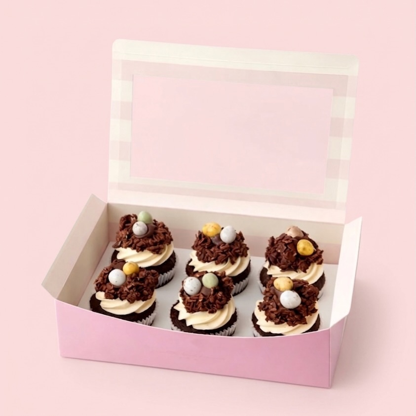 Easter nest chocolate cupcakes available in store or to order online for collection/local delivery.
Available until Easter weekend 🐣