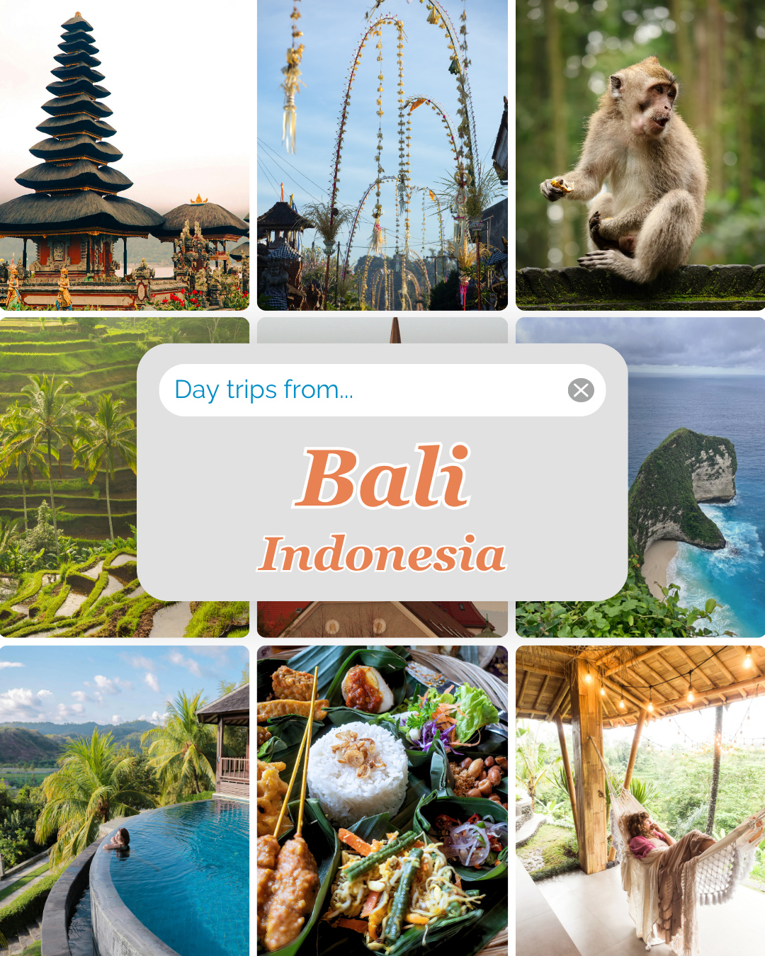 Beyond the beaches—5 unforgettable day trips from Bali your clients will thank you for 🌴✨
1. Nusa Penida: A rugged island known for dramatic cliffs, turquoise waters, and iconic viewpoints like Kelingking Beach. It’s ideal for clients seeking that “wow-factor” Instagram moment paired with light adventure.
2. Ubud (Central Highlands Escape): While technically on Bali, Ubud makes a perfect “day trip feel” for clients staying in coastal areas like Seminyak or Nusa Dua. Think rice terraces, artisan villages, and a more spiritual, cultural side of the island.
3. Nusa Lembongan: A more laid-back alternative to Nusa Penida, offering calm beaches, mangrove forests, and excellent snorkeling opportunities. It’s perfect for clients who want island vibes without intense trekking.
4. Mount Batur: A sunrise trek up this active volcano rewards clients with panoramic views above the clouds. It’s a bucket-list experience for active travelers and early risers.
5. East Bali (Lempuyang Temple & Tirta Gangga): Home to the famous “Gates of Heaven” at Lempuyang Temple and the serene water palace of Tirta Gangga. This area offers a quieter, more traditional Bali with stunning photo opportunities.
Save this for your clients next trip!
#travel #traveladvisor #bali #indonesia #daytrips