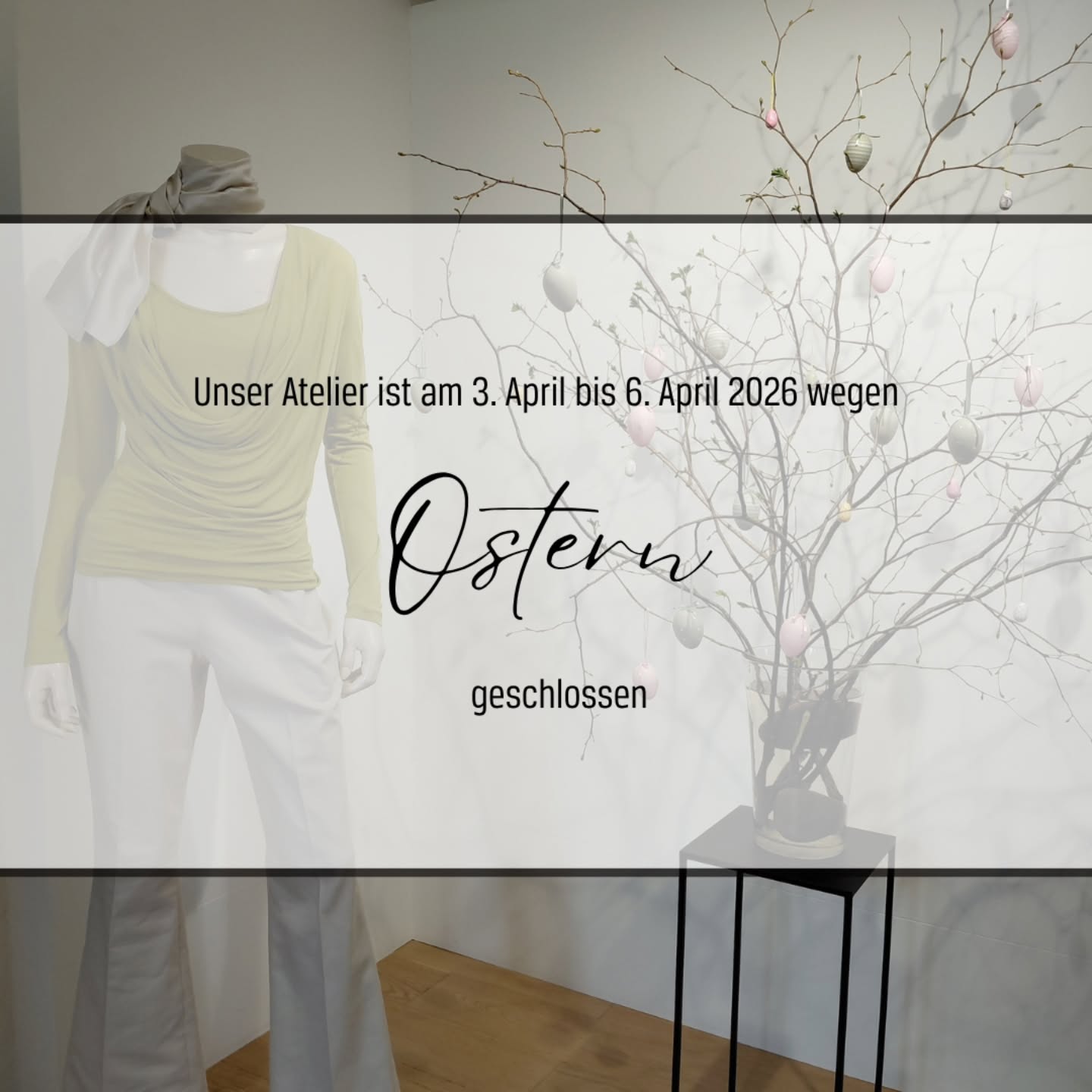 Das Atelier Schnittpunkt-Team wünscht allen schöne Ostern🐰🌷
Am Dienstag, 7. April sind wir wieder für Sie da.
#ostern #atelierschnittpunkt #stans #lehratelier