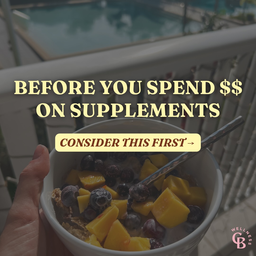 Before you spend money on supplements, take a step back.
Because while supplements can be helpful, they’re often not the first thing you need.
I see it all the time, people investing in powders and pills, but still feeling flat in training, struggling with recovery, or not seeing progress.
Most of the time, the issue isn’t what’s missing from your supplement stack, it’s what’s missing from your day-to-day fuelling.
Things like:
✔️ Eating enough overall
✔️ Carbs to actually fuel your sessions
✔️ Protein spread across the day
✔️ Hydration
✔️ Consistent meals
Once those are in place, then supplements can give you that extra edge.
If you’re not sure what you actually need (and what’s a waste of money), that’s exactly what I help my clients work through, so you can focus on what will actually move the needle.
#dietitian #sportsdietitian #supplements #supplementsthatwork #dietitianapproved