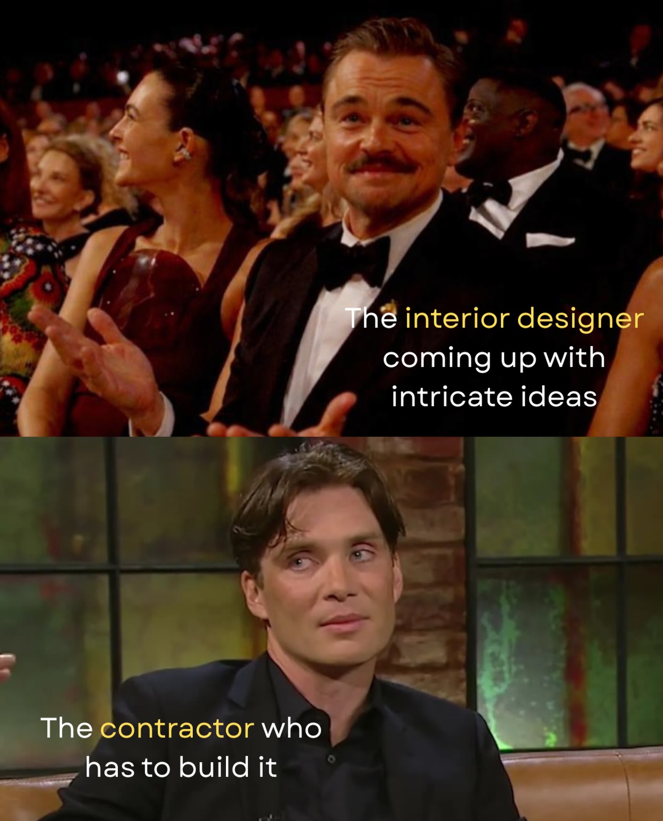 It’ll be worth it, I promise 😂😂
If I ever get a facial response like disappointed Cillian Murphy from a contractor, I know I’m on the right track lol.