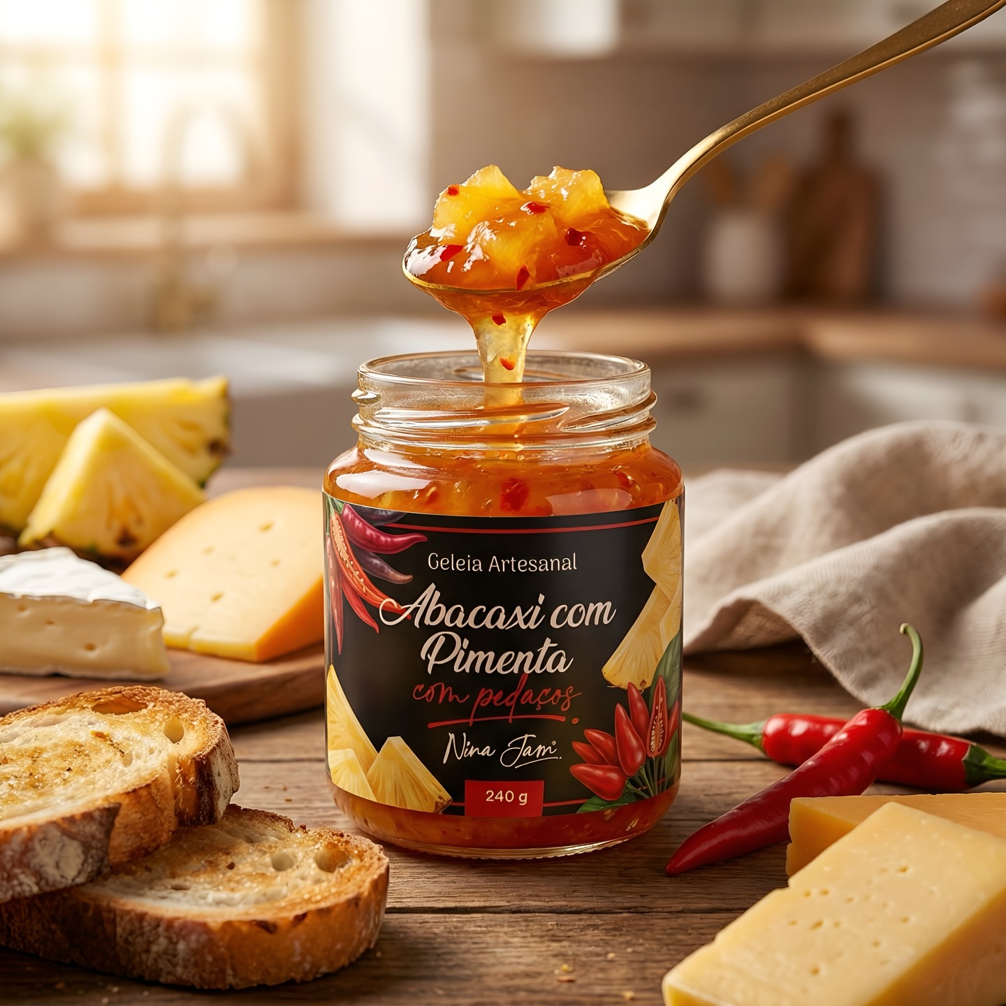 Doce… picante… irresistível 🌶️🍍
Nossa geleia de abacaxi com pimenta é aquele toque que transforma qualquer prato.
Uma experiência diferente a cada colherada.
💌 Já estamos aceitando encomendas