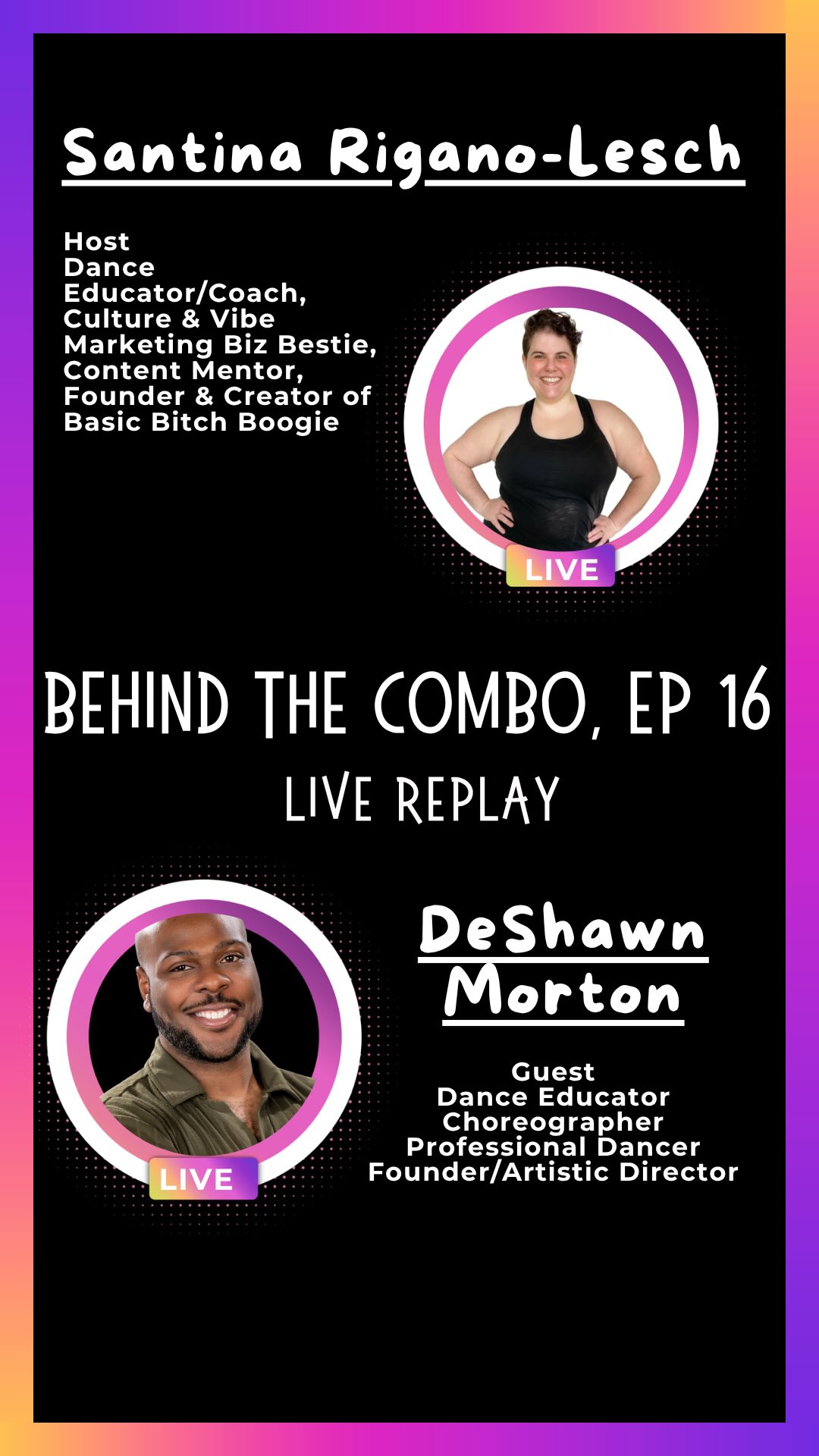 BEHIND THE COMBO | EP 16 ā with DeShawn Morton šļøāØ
This conversation is one every dance educator needs to hear šš»
In this episode, I sat down with DeShawn, Dance Educator, Choreographer, Professional Dancer, and Founder & Artistic Director, to talk about cultural awareness in dance, and what it actually looks like to honour a style that wasn't born from your own experience.
Because it's not just about what you teach. It's about how you teach it, why you teach it, and who you're accountable to when you do.
We explored:
⨠What cultural awareness really means in the day-to-day of a dance educators
⨠What the process looks like when you're teaching a style outside your own culture
⨠Those moments in the studio that stop you in your tracks and what they teach you
⨠How to keep the conversation about culture alive without it feeling like a lecture
⨠Where the dance industry still has work to do
This one is for the educators who want to do more than just teach the steps and who want to honour the stories behind the movement.
Because the combo means nothing without the culture it came from š
ā¶ļø Watch the replay and if this shifted something for you, drop your reflection in the comments.