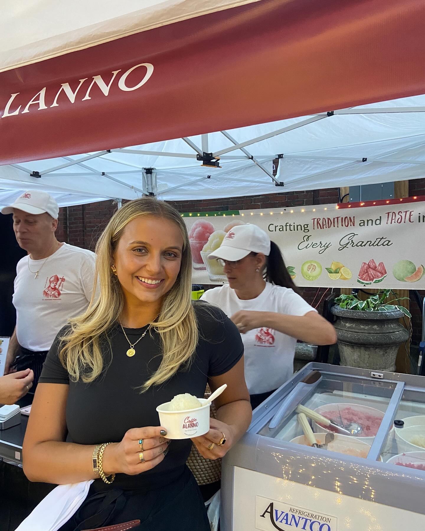 Thank you to all our friends who came to support us selling granita at the San Gennaro Feast in Boston’s North End!🇮🇹 #northend #boston #italian #sangennarofeast #granita