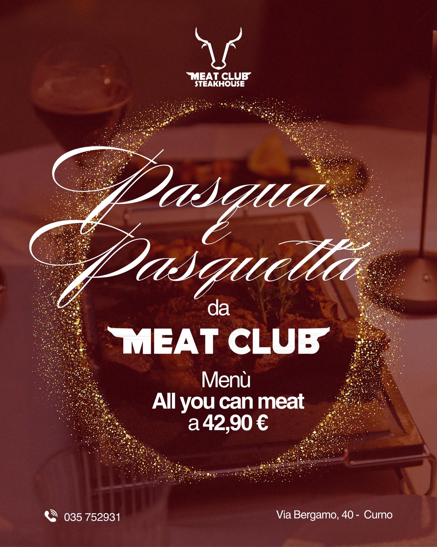 The best way to spend your Easter✨
🥩All you can meat menù at 42,90€
📞035752931