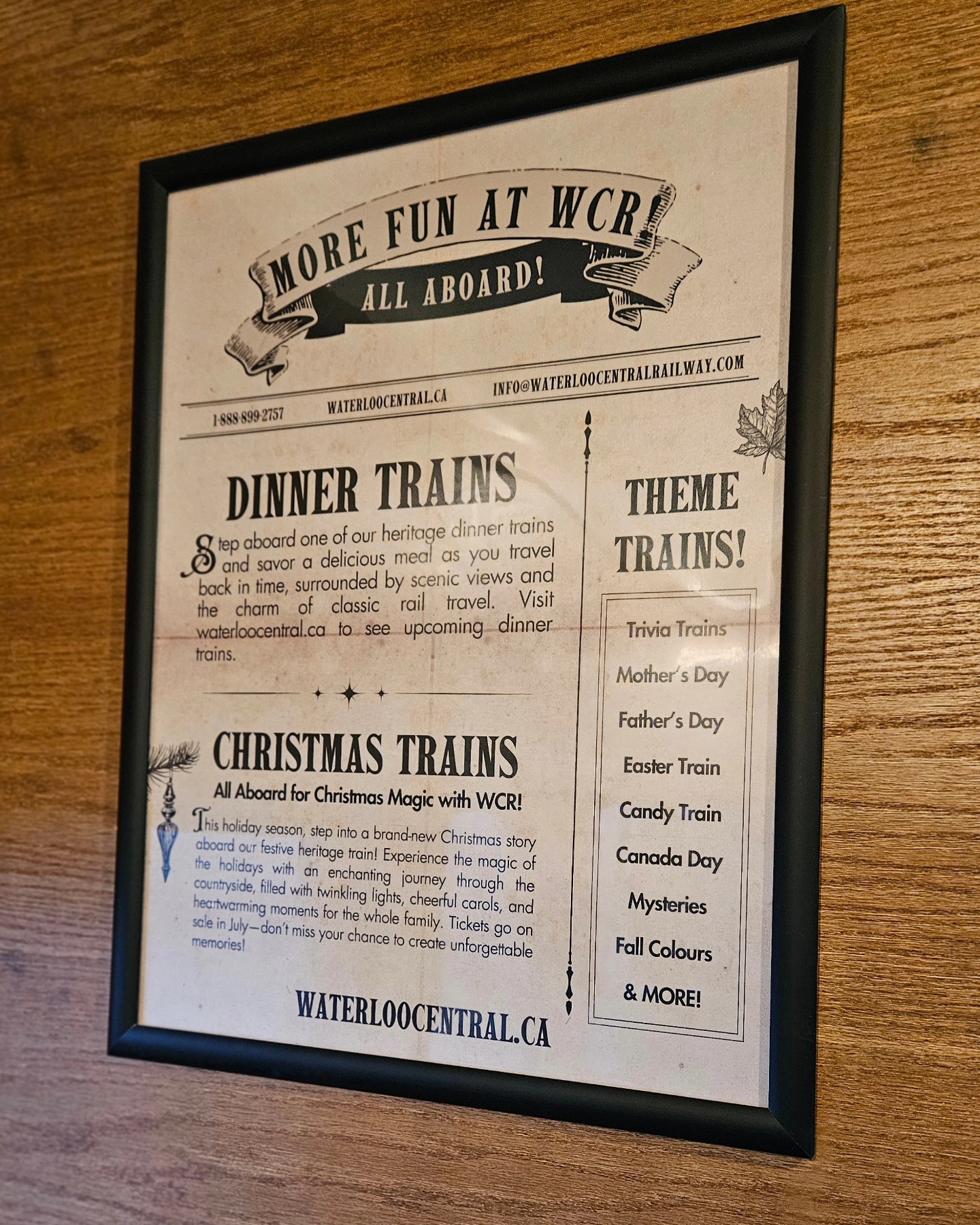 When less is more…
Sometimes you need to strip away the photos, the bold graphics, the bright colours… and just let the message breathe.
We recently created posters for a heritage train experience—and leaned into the charm of simplicity. No flashy designs. Just clean lines, timeless type, and a nostalgic nod to how things used to be printed.
The result? A look that blends right into the vintage soul of the train cars—like it’s always belonged there.
Sometimes, less really is more.
#marketing #b2b #smallbiz #graphicdesign #lessismore #posterdesign #wcr #happyclient