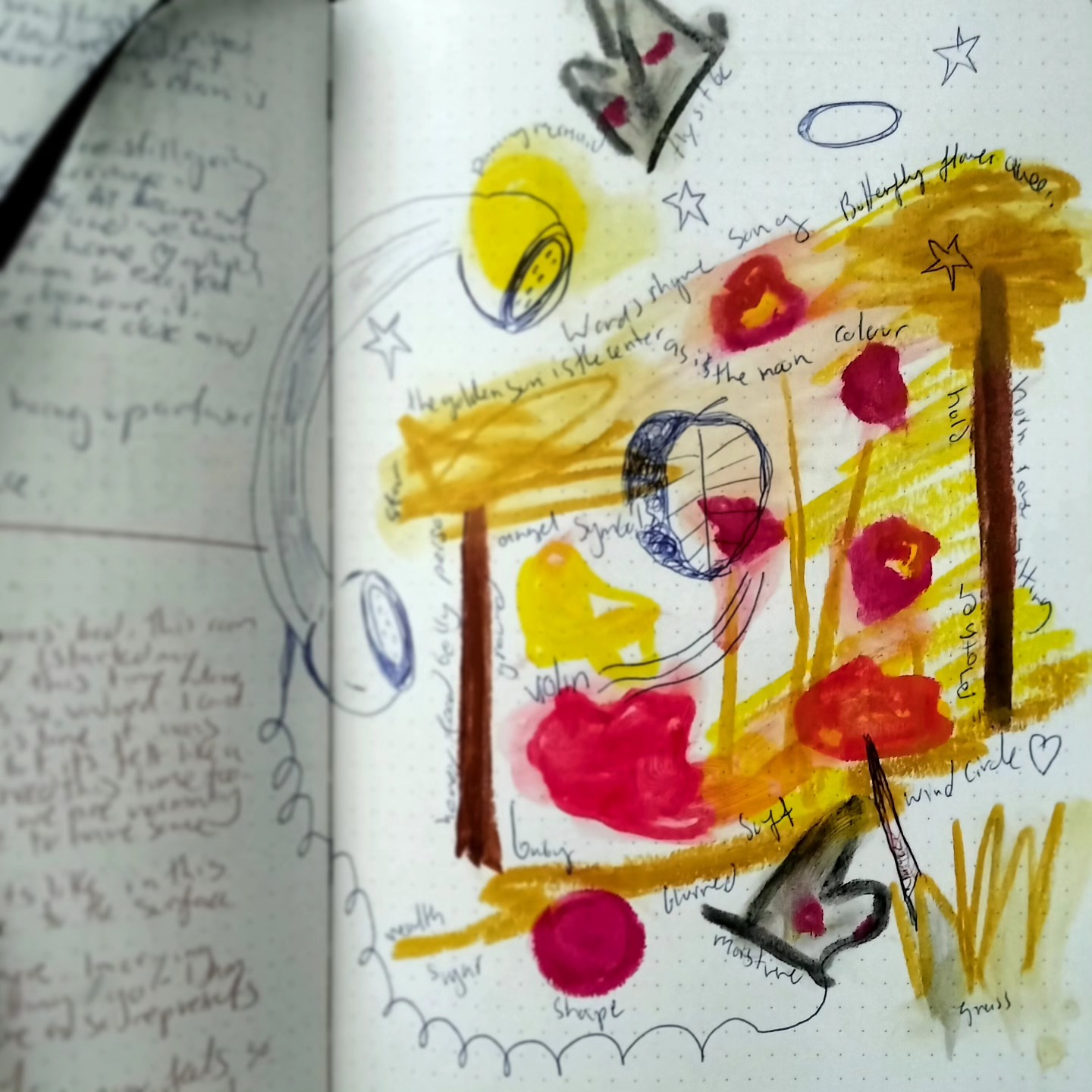 @anzacata conference snippets... Art processing, slick handouts, drawings in Ash Dargan: Dadirri - Deep Listening workshop. Marcia Underwood (Creative arts therapist) and Amodini Jayawardena (music therapist) holding the room. There were also many notes and thoughts amongst presentations including Professor David E. Gussak: Creativity Heals in an Uncreative Place: Art and Art Therapy with the Imprisoned, Professor Rainbow Tin Hung HO: Practice and Research in Arts Therapies: A Two-way Journey.
But the thing that sang the most was the united room of creative therapists with deep care and connections for the discipline ❤️🌸