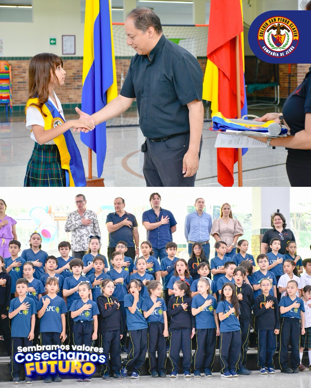 Compromiso que inspira, liderazgo que transforma ✨
En nuestras sedes Piedecuesta y Bucaramanga vivimos un momento significativo con la posesión del Gobierno Escolar, un espacio en el que, a través del homenaje a nuestros símbolos patrios, reafirmamos nuestra identidad, nuestra historia y el compromiso que asumimos como ciudadanos.
Desde las áreas de Ciencias Sociales y Ética, resaltamos el valor de estos encuentros como escenarios de reflexión que fortalecen principios esenciales como el respeto, la responsabilidad y la construcción de una sociedad más justa y solidaria.
Que esta jornada nos motive a seguir cultivando el sentido de pertenencia y el amor por nuestra institución, recordando que cada uno de nosotros tiene un papel fundamental en la transformación positiva de nuestro entorno. 🌱🤝
Agradecimientos especiales a la @policiabmanga por su acompañamiento en la posesión de nuestro gobierno escolar 2026.