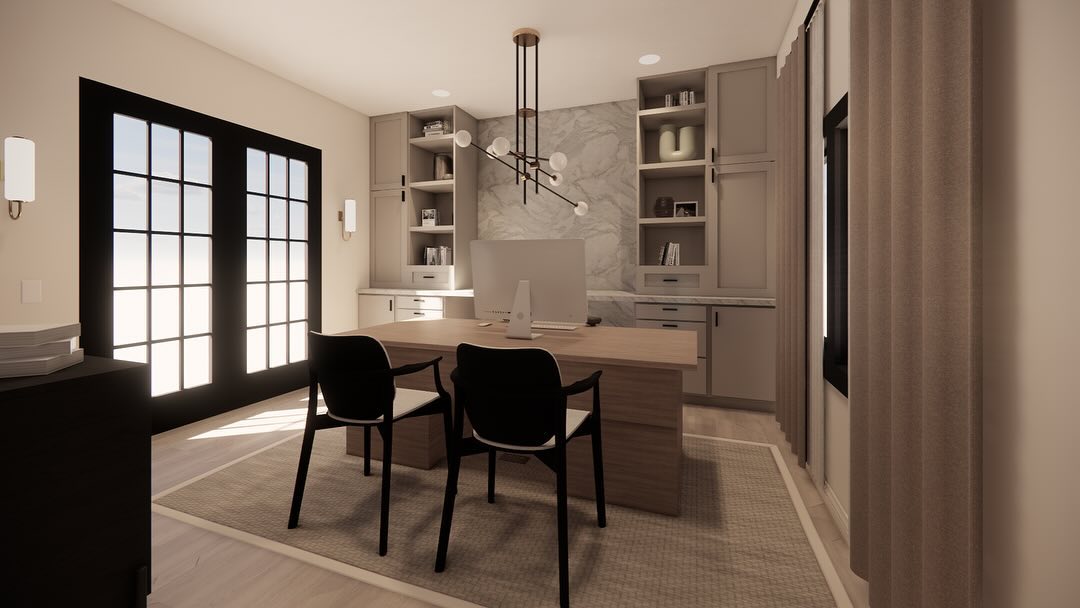 Working from home in elegance. One of my favorite small spaces i’ve designed that holds so much meaning and beauty all in one. I mean how could you not want to work from home in this space🤍