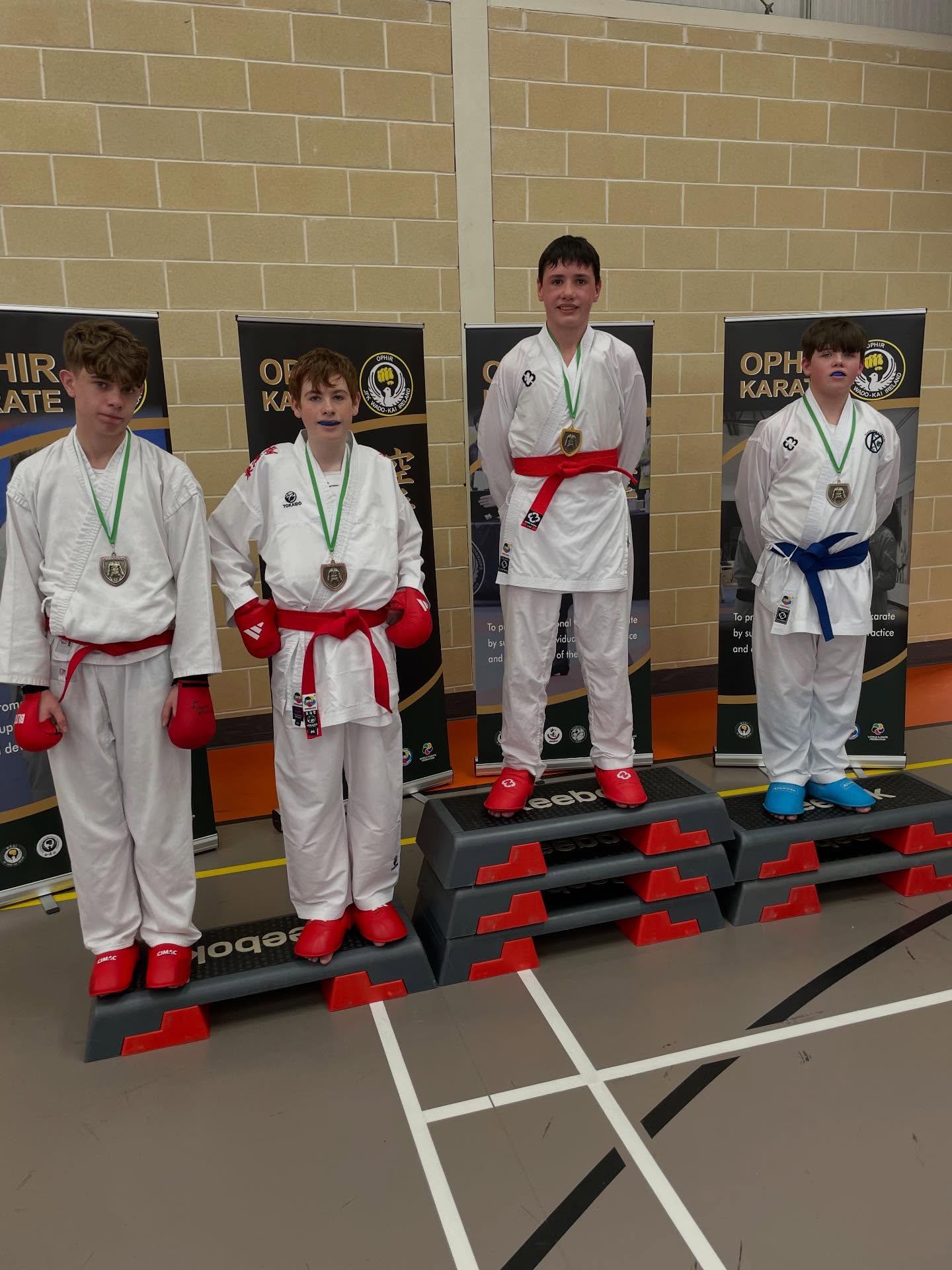 First for Ryan from Meath Martial Arts at the Irish Wado Open today. Well earned