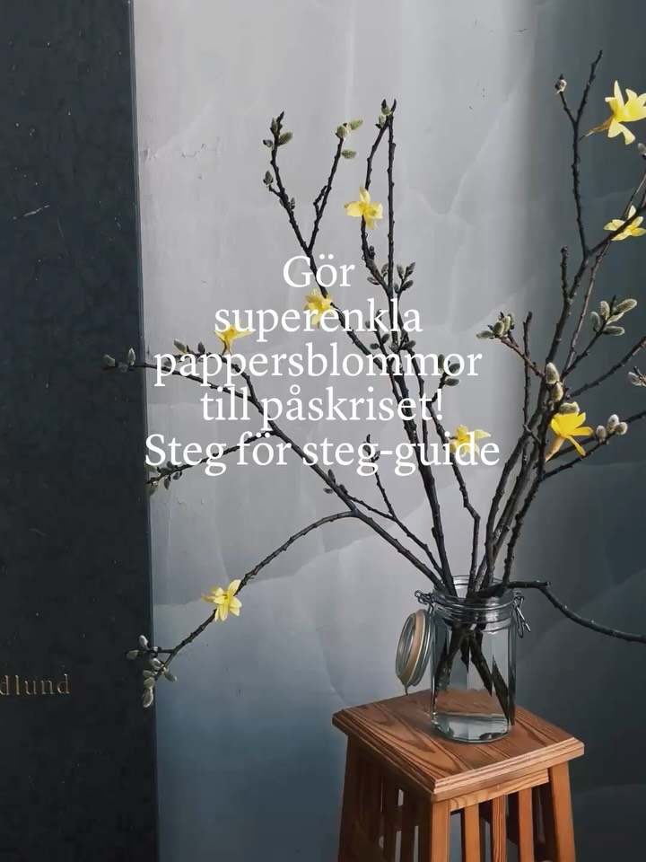 Steg för steg-guide till de enklaste pappersblommorna jag vet🌞