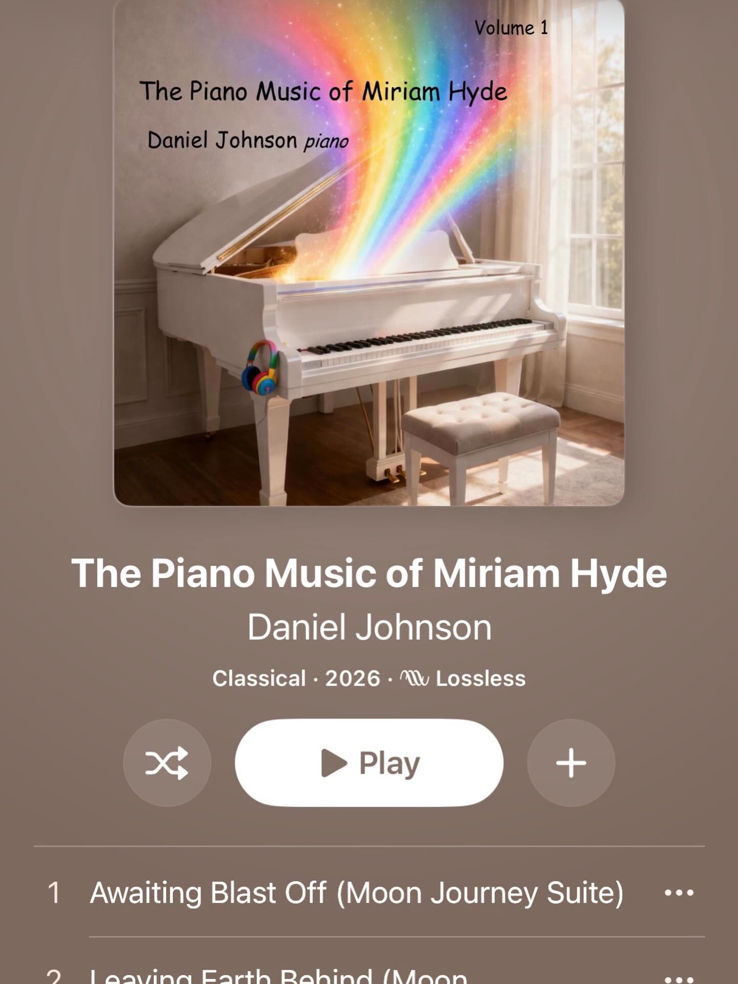 …RELEASE DAY! On all digital platforms ♥️ Onward to Volume 2! Thanks @wirripang 🎊🎉 #miriamhyde #piano #soundsaustralian #pianistsofinstagram #potd