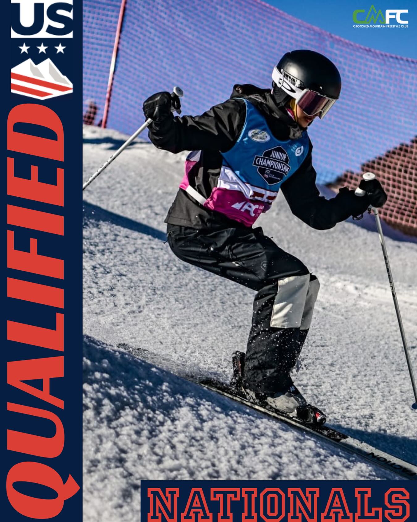 Celebrating Ayla Carroll who qualified for Nationals!! A strong season with consistent skiing paid off. We can’t wait to watch this talented athlete’s mogul journey!
@crotched_mountain @easternfreestyledivision @ruttmogulpants @usfreestyleskiing