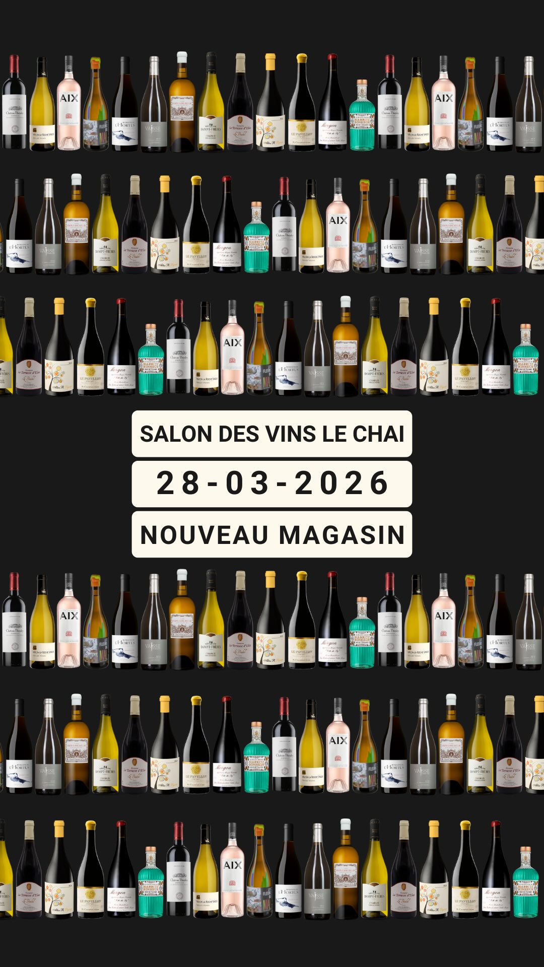 đ· LE CHAI (RE)FAIT SON SALON â SAMEDI 28 MARS
âš +30 vignerons & partenaires
đ 1 boulevard Charles de Gaulle, Lons
đïž 10⏠⹠đ„ Verre offert
â° 10h30â18h30
đœïž Restauration sur place
đ Inscription via le lien en bio