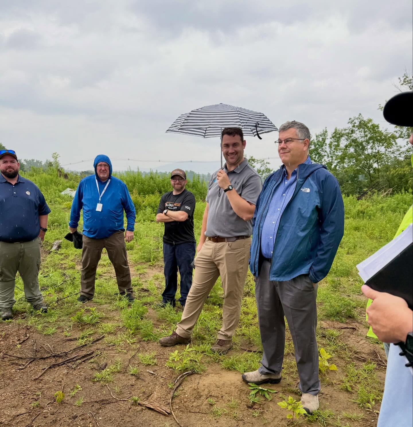Rain or shine, the job gets done! ☔️
Our VP out here making sure everything’s on track… and clearly enjoying every second of it.