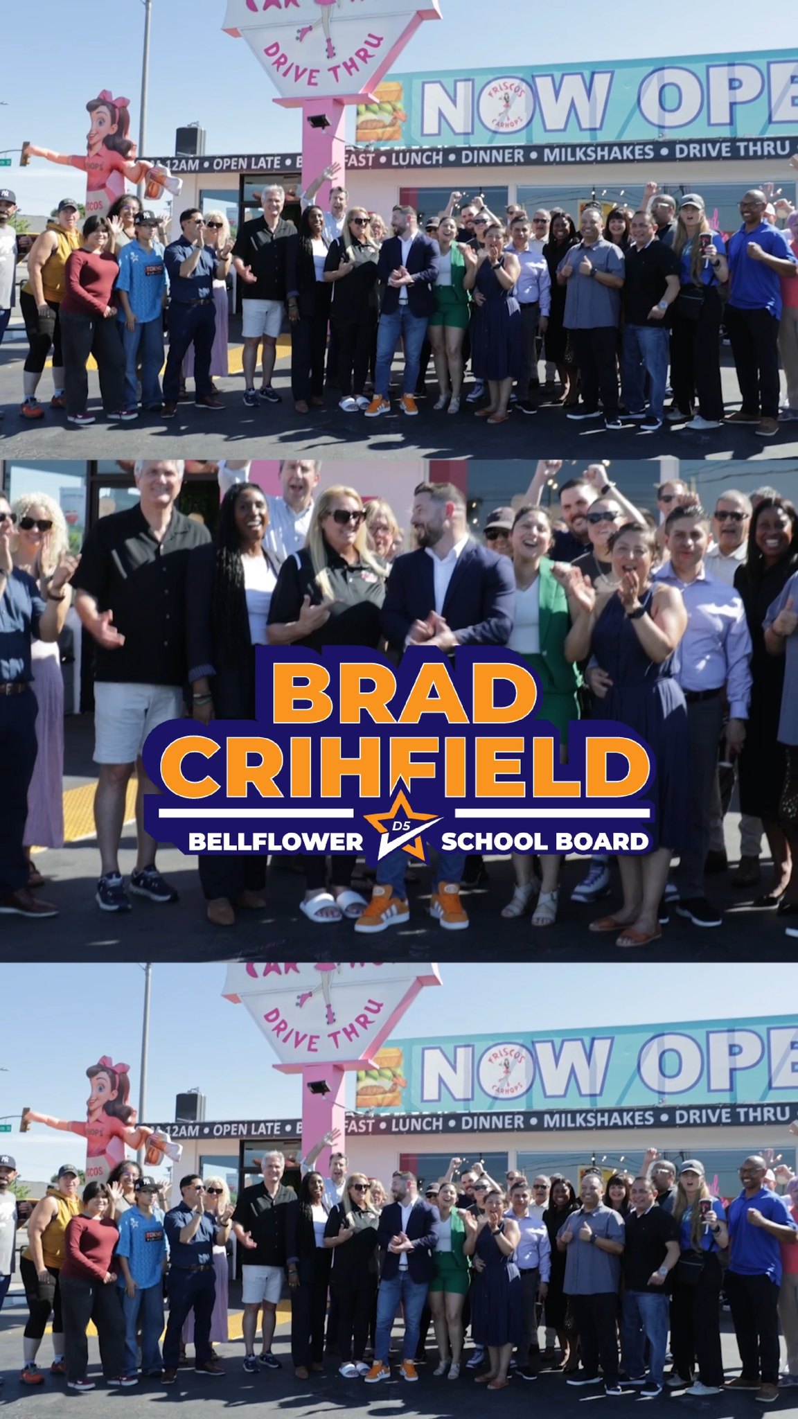 I couldn’t have asked for a better kickoff to my re election campaign.
Proud to have the endorsement and support of my friends Assemblyman José Luis Solache Jr and Lakewood Councilman David Arellano. Special thank you to Councilman Arellano for hosting the kick-off and Frisco's Car Hop for having us.
It was just a fun afternoon with friends, neighbors, and supporters. Classic cars, raffles, and a great community vibe all around.
Looking forward to campaigning, and continuing the work for our students and community.
#brad2026 #reelectBrad #Brad4busd #campaignkickoff #lakewoodca