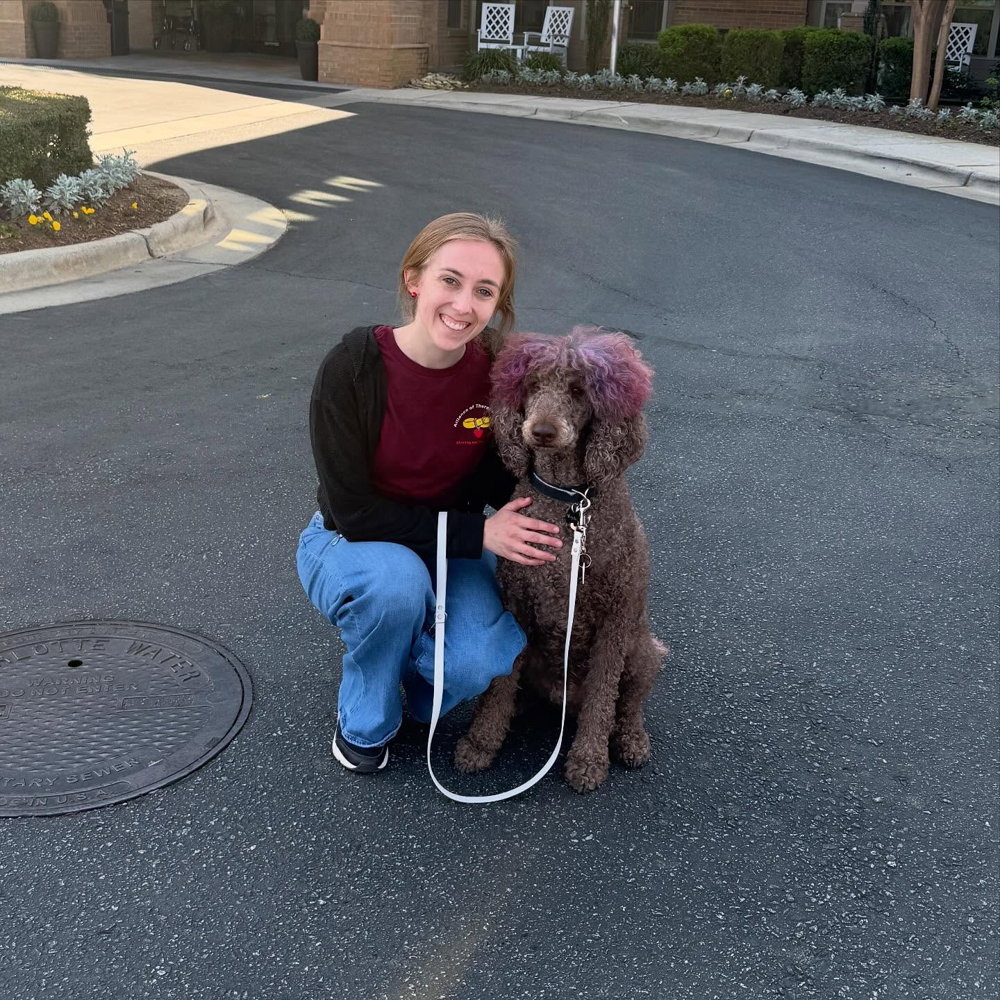 A Canine Good Citizen, a medical alert/mobility assistance service dog, and now a certified therapy dog. 🐾
I am so grateful for all we have tackled as a team. Today Morpho made his first official visit as a therapy dog and I couldn’t feel prouder of this dog.
#therapydog #allianceoftherapydogs