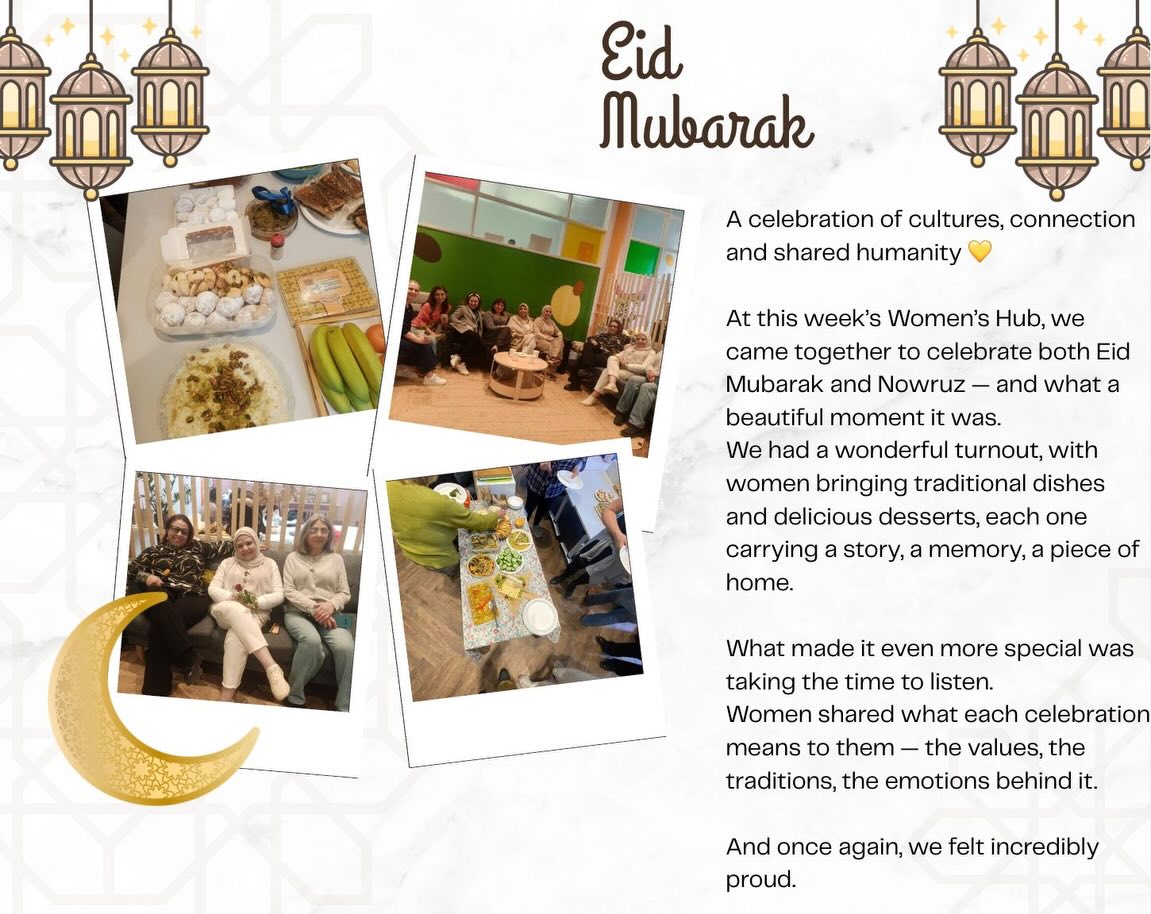 At FOR WOMEN, our differences are not barriers —
they are what make our community richer, stronger and more beautiful ♥️
#ForWomenCIC #WomensHub #EidMubarak #Nowruz #diversityandinclusion