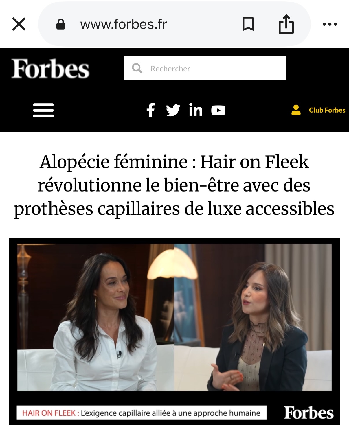 Il y a quelques années, j’ai lancé Hair On Fleek avec une seule idée : aider celles qui traversent une perte de cheveux à se sentir belles et confiantes.
Aujourd’hui, Forbes France me donne la parole pour raconter cette aventure… et je le dois à vous, à cette communauté incroyable qui me suit, me soutient et rend tout ça possible 🥹
C’est un moment fort pour moi et pour la marque, et je voulais vous dire merci du fond du cœur ❤️
•
@forbesfrance
@openmediasagency
@karinelimaofficiel