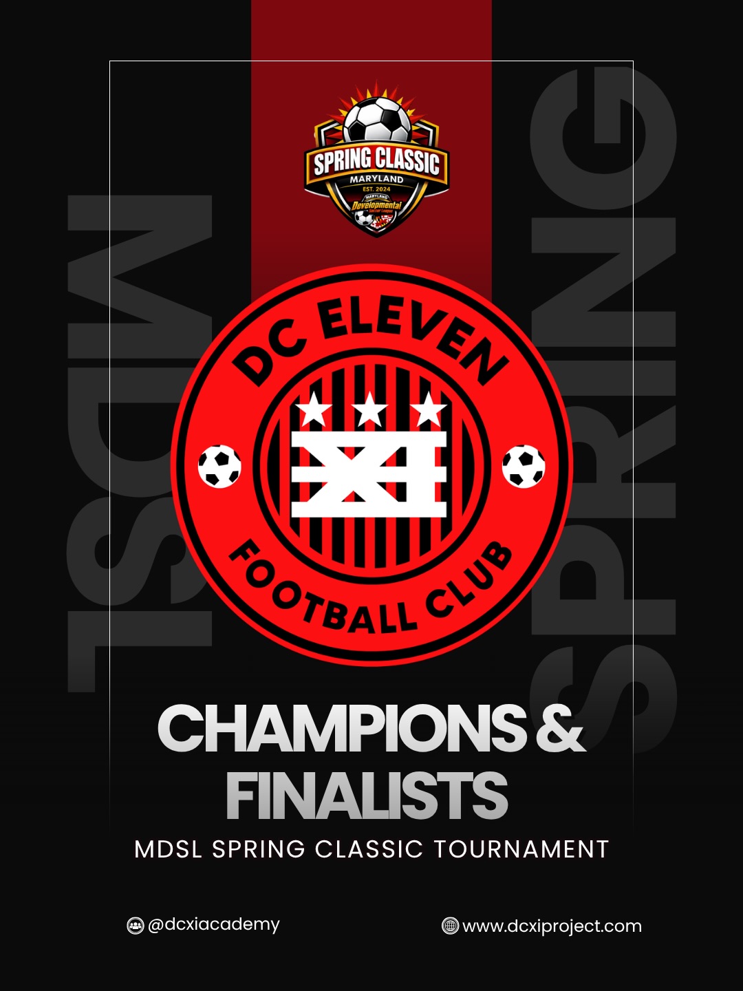What a weekend at the MDSL Spring Classic!
Our teams stepped onto the pitch with one goal in mind, and the results speak for themselves. We are incredibly proud of how our players represented the DCXI badge, showing great sportsmanship and elite competitive spirit.
Congratulations to our Champions and Finalists:
🏆 Boys Elite 2011 - CHAMPIONS
🥈 Boys Elite 2012 - FINALISTS
🥈 Boys Elite 2013 LAF - FINALISTS
🥈Girls Elite 2014 - FINALISTS
🏆 Boys Elite 2015 Black - CHAMPIONS
🏆 Boys Elite 2017 Fire - CHAMPIONS
The trophy cabinet is getting crowded, but we’ve still got plenty of space for more. Let’s carry this winning energy into the rest of the Spring season! 💪✨
Drop a “🏆” to celebrate our ballers!
#DCXIAcademy #Champions #SpringClassic2026 #SoccerTournament #MarylandSports