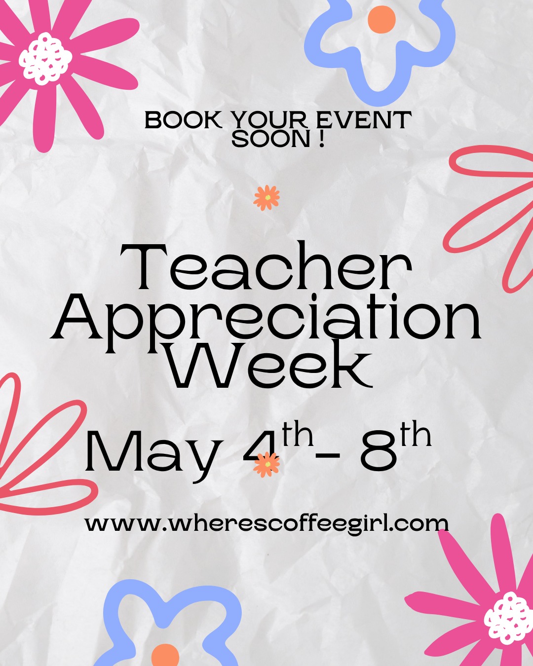 There are still dates available!! Treat your Teachers 🍎☕️🧁🍩☕️
#teacherappreciation #thankyou #youareappreciated #coffeetime #coffeeoutside #localbusiness #smallbusiness #Travelportland #schools #coffeetruck #coffeevan #portland #pdxcoffee #oregon #eventplanner #getoutmore #everyonelovescoffee