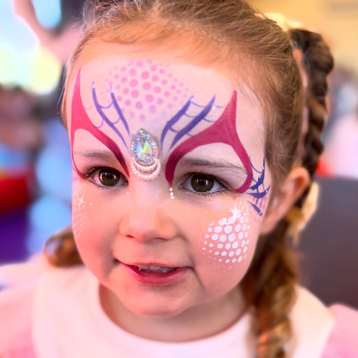 Ghost spider from today’s party 💕🕷️ #facepaintersofinstagram #facepaint #facepainter #facepaintingfun #facepaintingideas