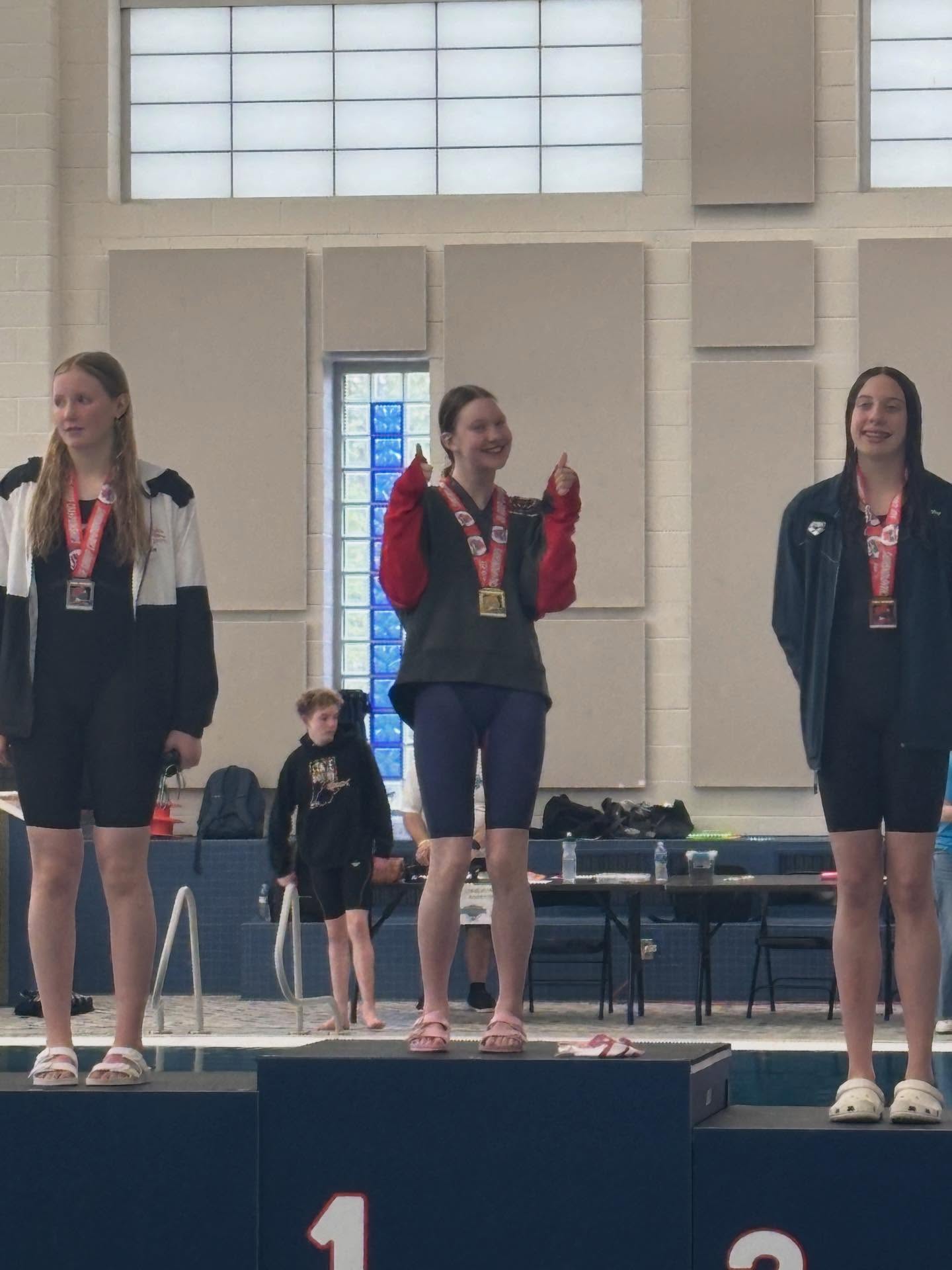 IN Age Group Short Course Champs:
Girls 13-14 1000 Free:
Grace Gannon - State Champion
Boys 13-14 1000 Free:
Liam Chop - 3rd Place - New Sectional Cut