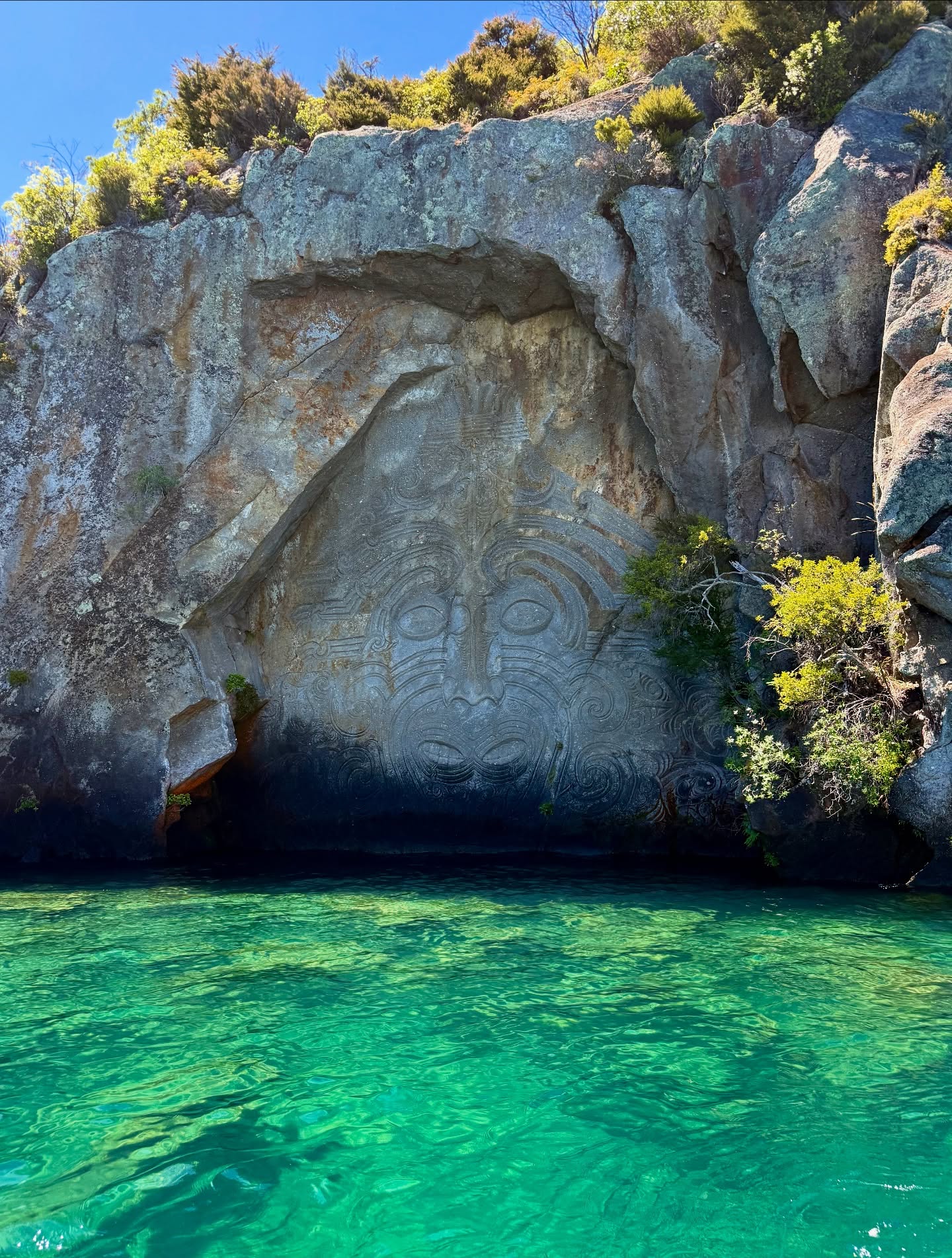 The Ngātoroirangi Māori Rock Carvings are something special. Especially when you approach them quietly from the water.
This is a moment that makes people stop and take it in.
We’ve got a front row seat waiting just for you. ⛵️