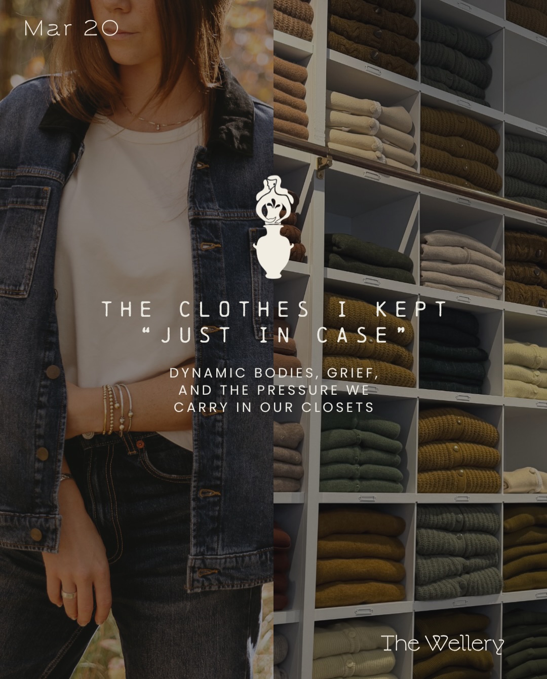 There are so many ways we delay living, waiting for some imagined “better” conditions.
What we hold onto in our closet is just one place this shows up. One place we reinforce the idea that we aren’t good enough as we are.
More on this on Substack 👖💛🌼