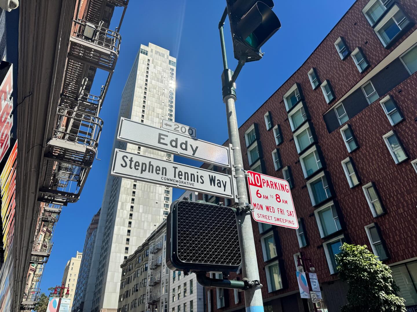On Friday, the Tenderloin community gathered to celebrate the incredible legacy of Stephen Tennis, a beloved neighbor and tireless advocate. In honor of his dedication, from championing SRO tenant rights to ensuring safe passage for kids and caring for Boeddeker Park, a portion of Eddy Street has been renamed “Stephen Tennis Way.”
We’re inspired by the joy and unity at the ceremony. His work continues to shape the Tenderloin for the better, and his spirit lives on in all of us.💙
#Tenderloin #CommunityHero #StephenTennisWay #CityHopeSF