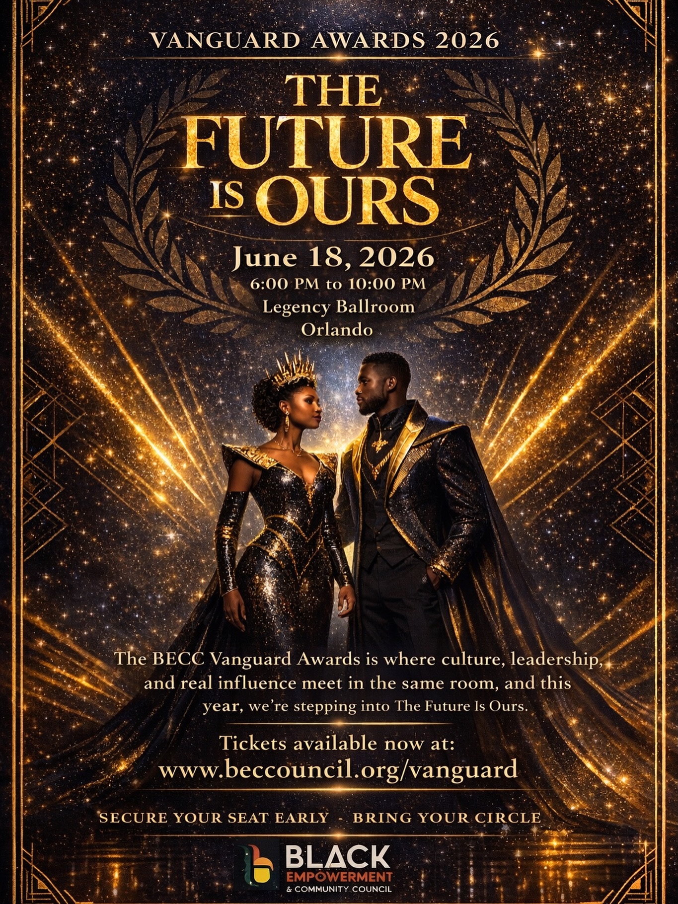 We’re gonna go ahead and say this… you need to be in this room.
The BECC Vanguard Awards is that room. The one where people with real access, real influence, and real motion come together, and you feel the level the second you step in.
The conversations hit different. The connections are real. The energy stays high all night.
Tickets are live at www.beccouncil.org/vanguard The awardee lineup is solid and the impact is real.
Go ahead and secure your seat now, send this to your people, and make sure you’re in the room when it all comes together. Every year we sell completely out, so don’t be the@one to hear about it…let’s go now!