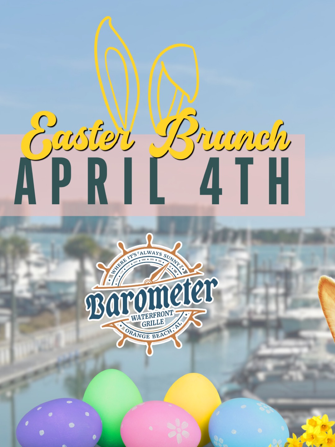 🐰🌸 Easter weekend plans made easy!
Join us April 4th for Easter Brunch featuring prime rib specials, bunny pancakes for all ages, and fun for the whole family.
📸 Meet the Easter Bunny from 10AM–12PM
🎨 Coloring & craft stations
🧺 First 50 kids receive a filled Easter basket
🥞 $7 Bunny Pancakes for all ages
🥩 $32 Prime Rib with baked potato & side salad (all day)