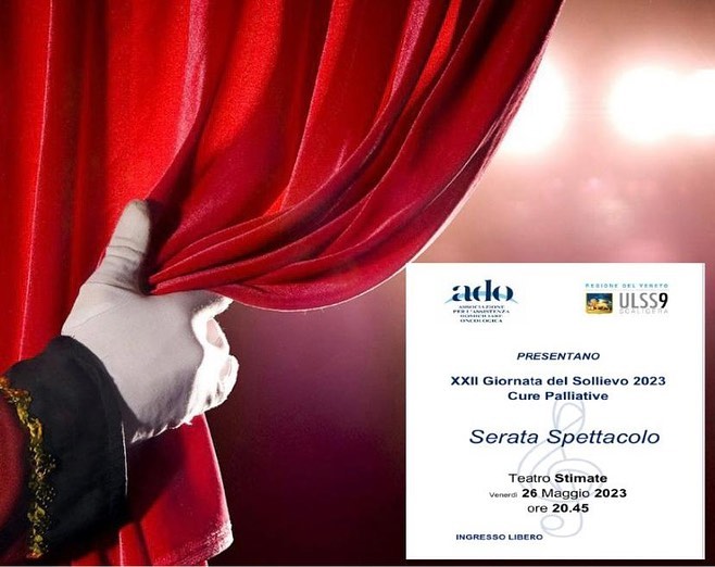Ciao 👋 sto aiutando l’Ado a organizzare una serata (a ingresso libero) di amicizia🥰, spettacolo 🎼🎭🩰 e informazione. Ci terrei molto ci fossi anche tu venerdì prossimo il 26 maggio al Teatro Stimate e che se possibile condividessi questo invito con i tuoi contatti più cari. Grazie 🙏🤗