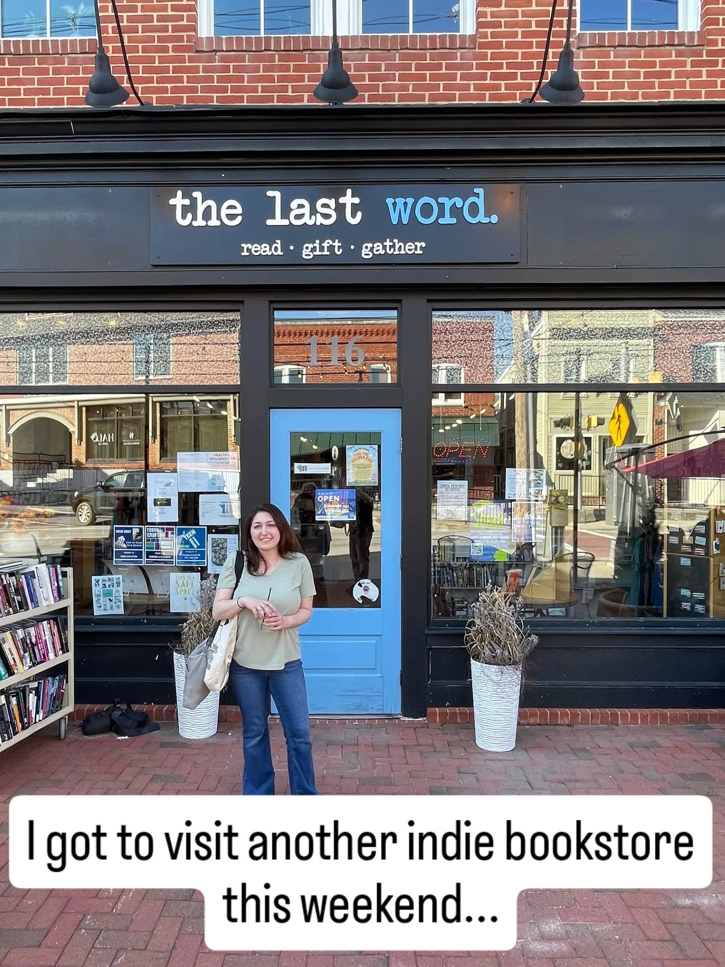 I loved my visit to @thelastwordbookstore in #mtairymd this past weekend!
It was an amazing experience getting to see my book on display at another local bookstore 🎉
And of course it was impossible to leave empty-handed-- I picked up a signed copy of Antique Magic by @kaitdisney , an adorable book/dog tote bag, and two gifts!
If you're in the area, definitely check out this store and grab a bite or drink at @tonypazzorestaurant (which was delicious) ❤️
And if you're not local, you can still shop The Last Word online 👉🏻 thelastwordbookstore.com 🙌🏻