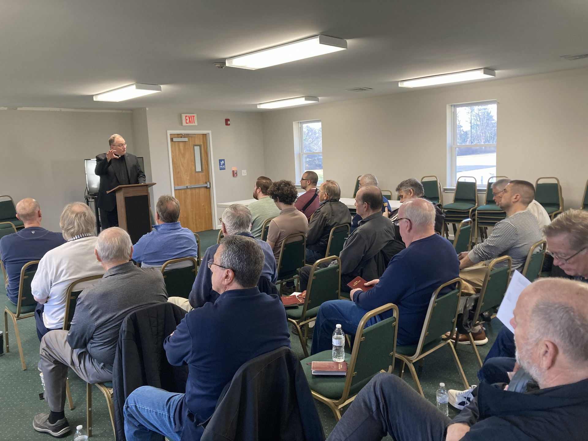 Thank you to Father Stephen DeLacy for leading our Men's Retreat today, and to all the men and young men who participated. It was a beautiful morning reflecting on the importance of St. Joseph as a protector, father, husband, and builder.