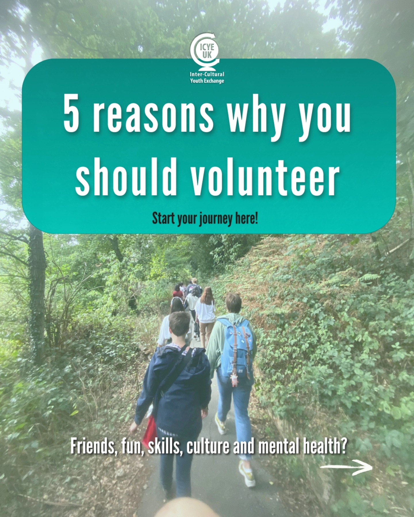 Are you thinking of volunteering but you aren't quite sure? Here are 5 good reasons why you absolutely should!
ICYE UK is ready to help you find your dream project in the country you've always wanted to live in - so let's get you started ✈️🥳
#volunteer #volunteering #toptips #volunteerabroad #workabroad #ukvolunteer #volunteeruk #britsabroad #travel #personalgrowth #career #fun #friendship #culture #mentalhealth