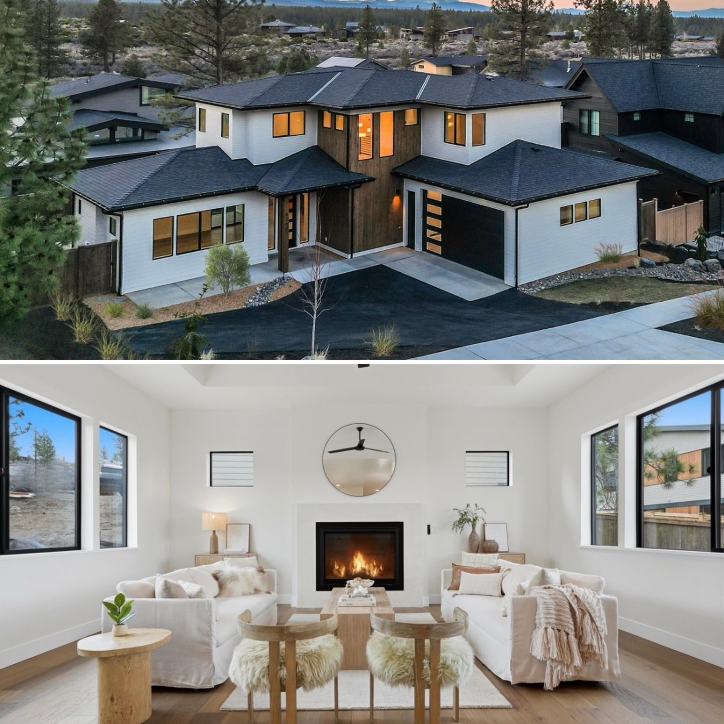 ✨ Styled to Perfection ✨
Come see it in person today!
Open House: 2–4 PM
62621 NW Mt. Hood Dr. Bend 97703
…This stunning modern home is all about light-filled living spaces to the cozy, layered staging, every detail was designed to help you feel right at home the moment you walk in 🤍
Think: soft neutrals, natural wood tones, and that inviting fireplace moment we all love.
You won’t want to miss this one ✨