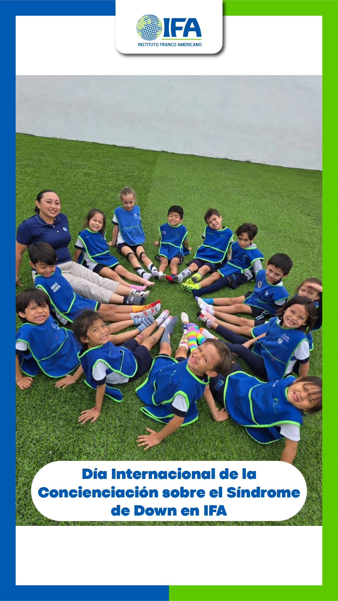 💙🧦 Día Internacional de la Concienciación sobre el Síndrome de Down en IFA 🧦💙
En la sección primaria y preescolar del Instituto Franco Americano conmemoramos el Día Internacional de la Concienciación sobre el Síndrome de Down a través de una jornada llena de aprendizaje, empatía y reflexión.
Nuestros alumnos participaron en pláticas significativas y compartieron historias que inspiran, permitiéndoles conocer y comprender distintas vivencias que fortalecen el respeto, la inclusión y la sensibilidad hacia los demás.
Dar a conocer estas experiencias es fundamental para formar una comunidad más consciente, donde se valore la diversidad y se promueva la igualdad de oportunidades para todos.
En IFA seguimos comprometidos con una educación basada en valores, construyendo día a día una comunidad más humana, inclusiva y respetuosa.
💙 La inclusión nos enriquece a todos.
#IFA #PrimariaIFA #Concienciación #SíndromeDeDown #Inclusión #Respeto #EducaciónConValores #SomosIFA 🧦💙