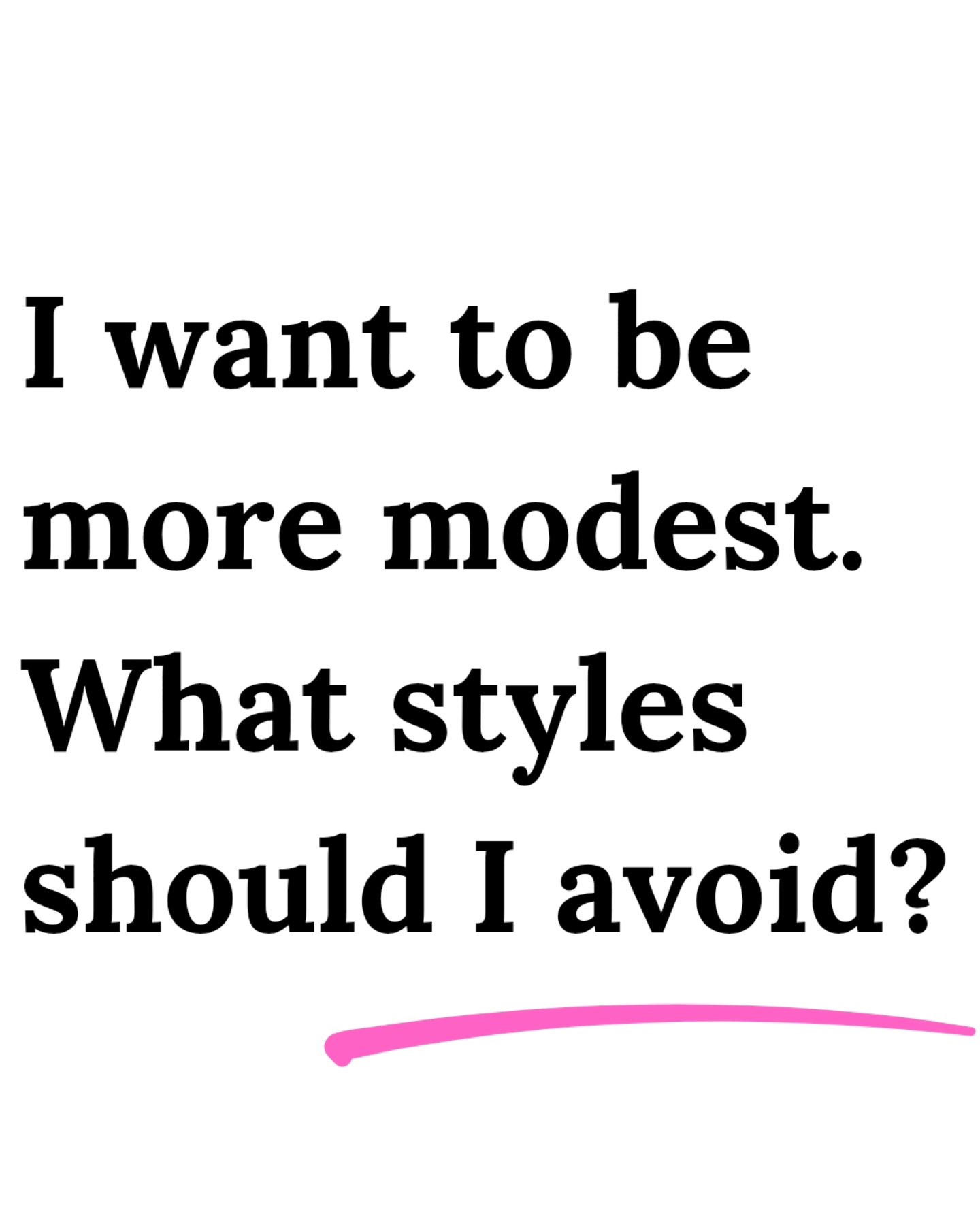 If you want to be more modest, at the most basic level, I'd avoid these styles. 🛑⚠️
The Bible does not give us specific clothing and fashion to avoid. However, there are scriptures that can help us discern what is godly and what is not. Aaaand you have the Holy Spirit as a checker 😉✔️
I talk more about this in our Modesty Playbook: A Blueprint for Modest Fashion. Comment to grab it for free.
I also want to work on adding more examples like this. Our blog has more styles to wear and not to wear. I put those blogs in the playbook for you!