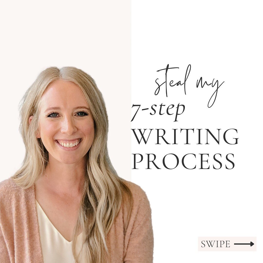 Want to write better — AND FASTER? Follow my 7-step writing process for a failproof system that delivers high-impact copy 👏🏻every👏🏻time!👏🏻
🖊 When I first started writing copy, I came across a LOT of people sharing copywriting principles, but RARELY (if ever!) saw anyone talking about a systematic approach to writing copy.
🖊 If you’re a business owner writing your own copy, some of these steps will go really quickly! You already know your brand and audience. BUT — I bet you will learn some helpful strategies you haven’t thought of before😍
💌 Share this writing process to your stories and spread the word! 🥰
#copywriter #copywriting #entrepreneur #entrepreneurship #sanantoniocopywriter #sanantoniosmallbusiness #salescopywriter #websitecopywriter #marketingtips #onlinemarketing #copywritingtips #copywriting101 #contentmarketing #contentmarketingtips #copywritingservice #digitalmarketingtips #marketinghelp #writingtips #smallbusinessmarketing #businessgoals #creativebusiness #smallbiztips #brandstorytelling #clearcopy #clearcopywriting #clearmarketing #engageyouraudience #writingprocess #copywritingprocess