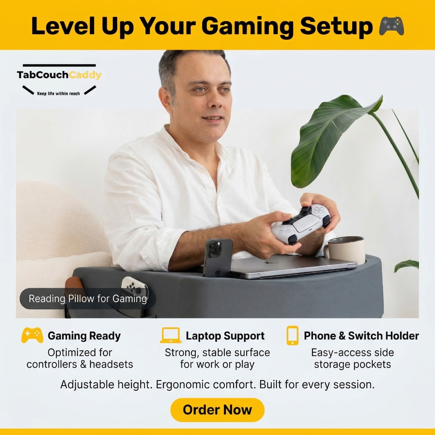 Your Ultimate Lounge Upgrade Has Arrived 🛋️✨
Say hello to the TabCouchCaddy Reading Pillow—designed for readers, gamers, and everyone who loves to relax in total comfort.
🎮 Perfect for marathon gaming sessions
📖 Ideal for cozy reading nights
📱 Holds your tablet, drink, and remote
🧵 Soft, supportive, and machine washable
Everything you need, right where you want it.
🎁 10% OFF with code READRELAX10
👉 Make every moment cozier: www.tabcouchcaddy.com
#TabCouchCaddy #ReadingPillow #CozyNights #GamingSetup #RelaxInStyle #READRELAX10