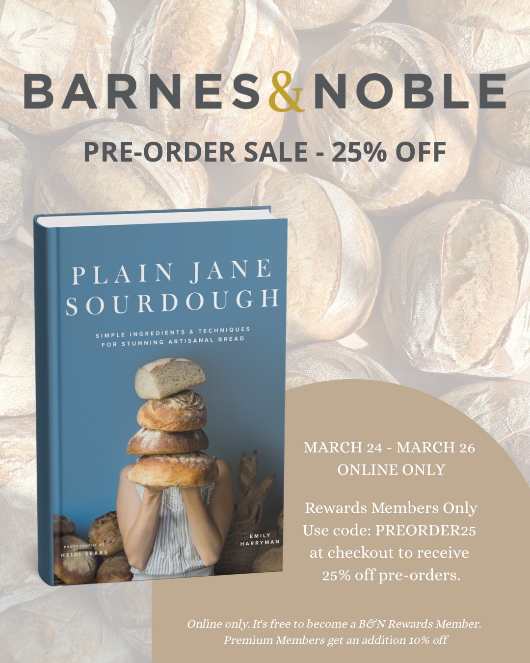 NEW SOURDOUGH BOOK ON SALE!!
If you’re looking for an organic sourdough cookbook with the aesthetic of @floretflower and @thelostkitchen, and recipes that are as timeless & reliable as @inagarten, you’ve found the perfect book…and it happens to be 25% off online at @barnesandnoble March 24th - March 26th!
Use Code: PREORDER25
Comment “Book” for a link to pre-order your copy.
#sourdough #bread #book #sale #organic