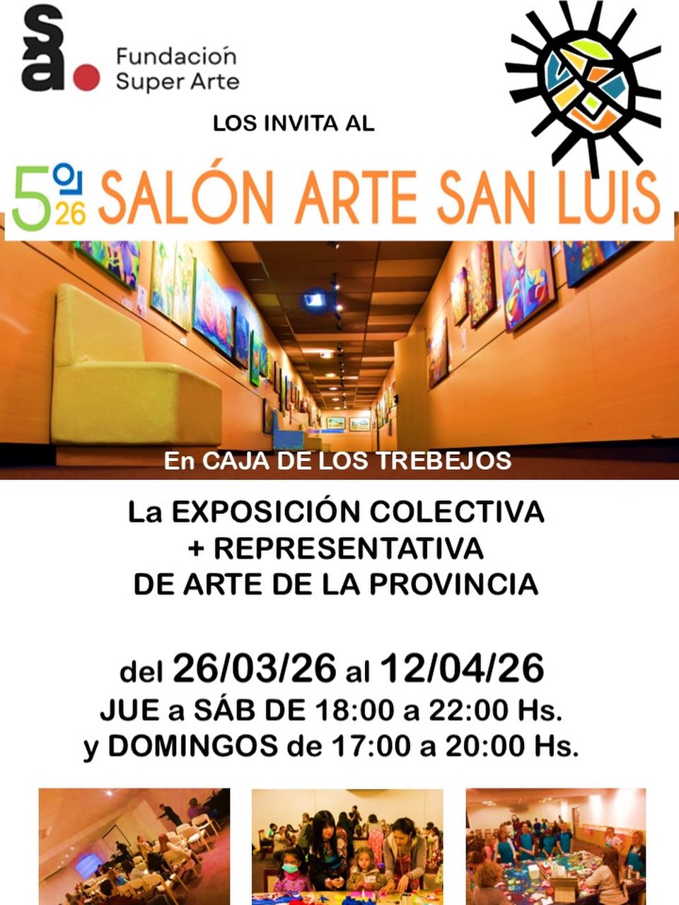 En vuelo a San Luis para la inauguración del 5to Salón Arte San Luis en la Caja de los Trebejos. Habrá una interesante exposición, charlas, talleres y conferencias para todo público @f.super.arte @cultura_sanluis @artedesanluis @taller_artesanluis @teresanarda #exposicion #artedesanluis #artecontemporaneo En vuelo a San Luis para la inauguración del 5to Salón Arte San Luis en la Caja de los Trebejos. Habrá una interesante exposición, charlas, talleres y conferencias para todo público @f.super.arte @cultura_sanluis @artedesanluis @taller_artesanluis @teresanarda #exposicion #artedesanluis #artecontemporaneo